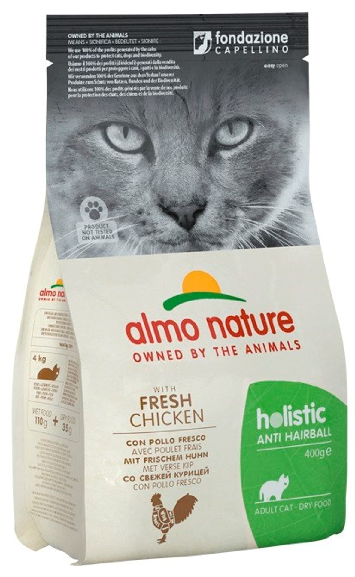 

Almo Nature Anti-Hairball z kurczakiem dla kota 400g