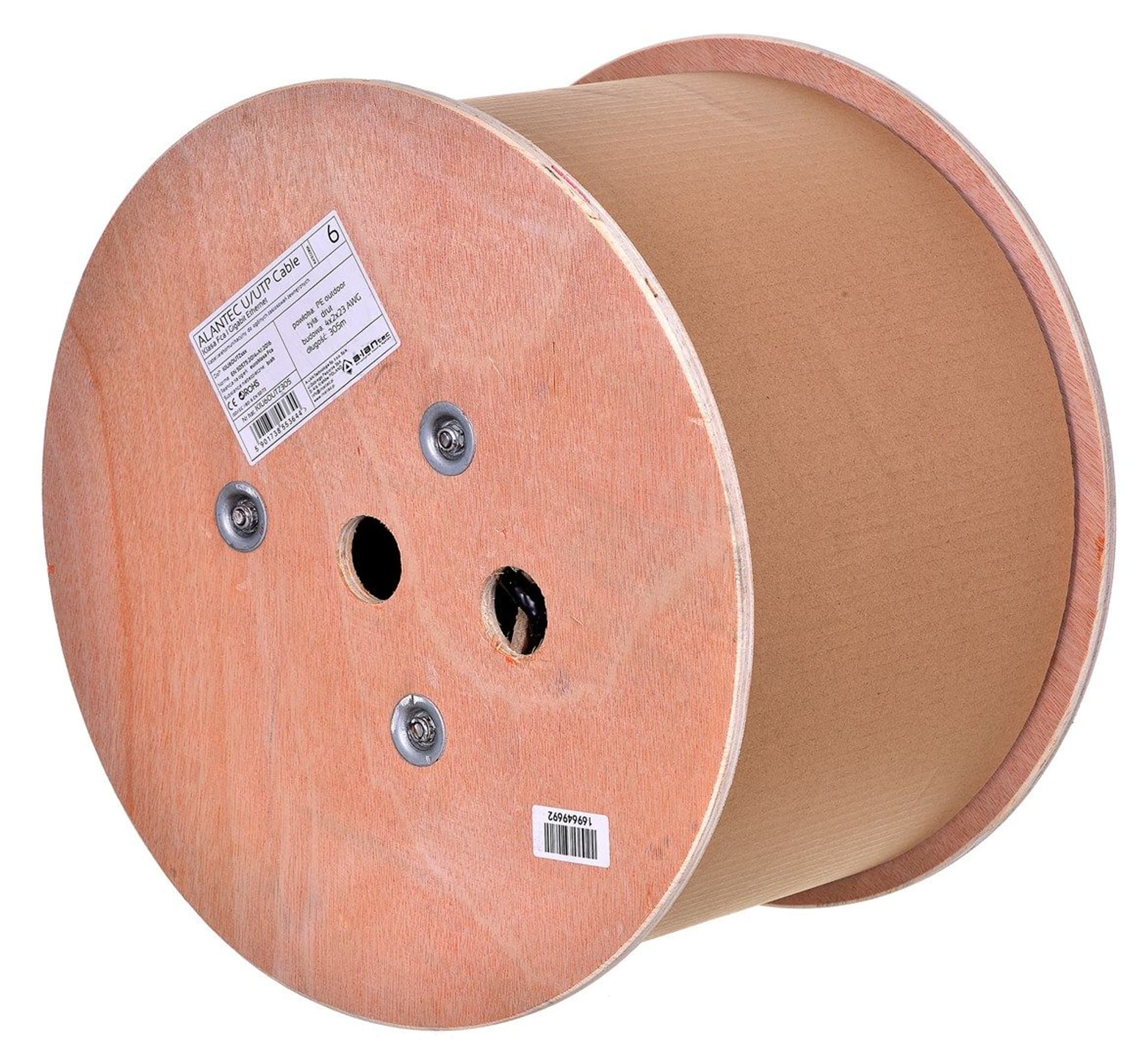 

Kabel U/UTP A-LAN zewnętrzny, żelowany 24 AWG KIU6OUTZ305 (UTP; 305m; kat. 6; kolor czarny)