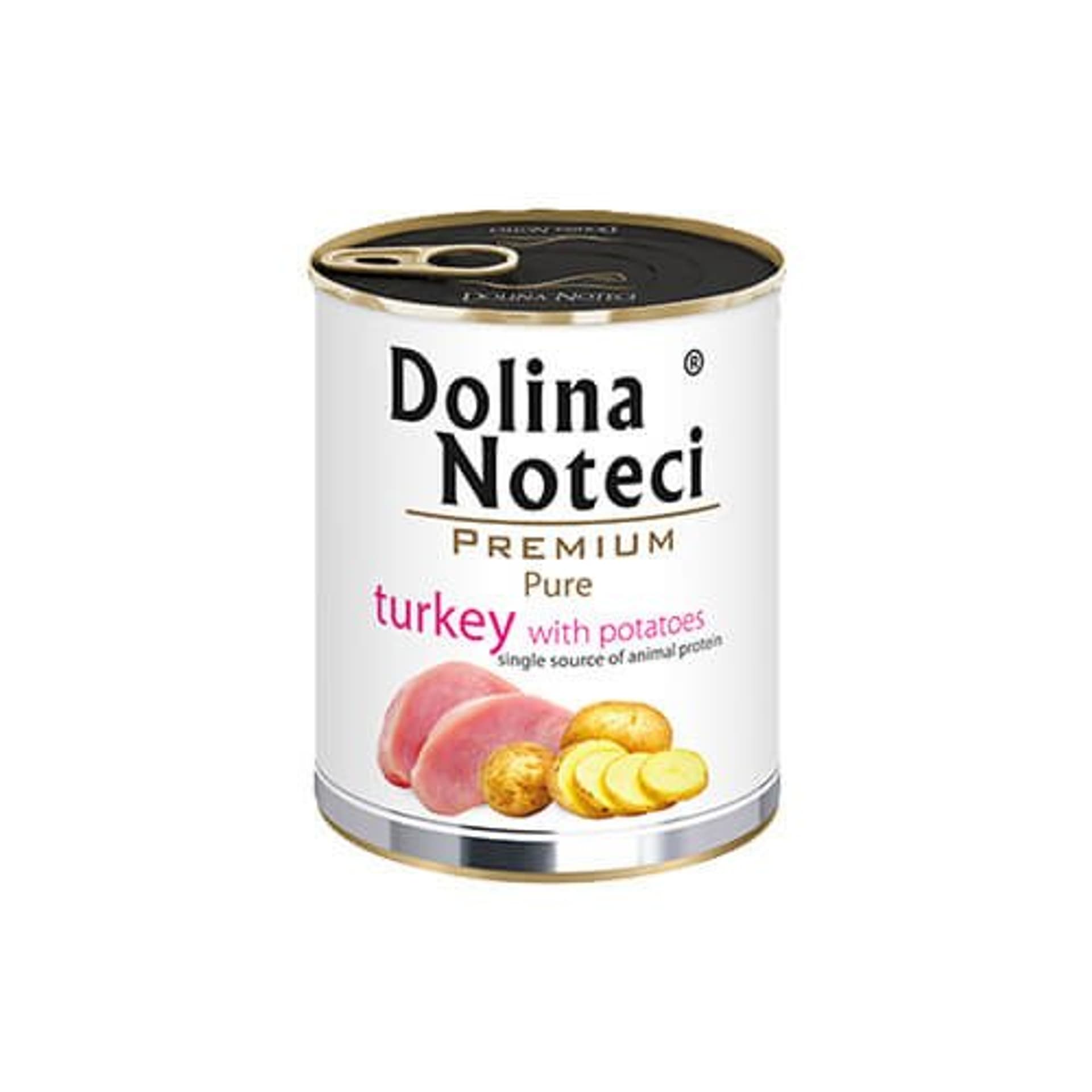 

DOLINA NOTECI Premium Pure bogata w indyka z ziemniakami - mokra karma dla psa - 800g