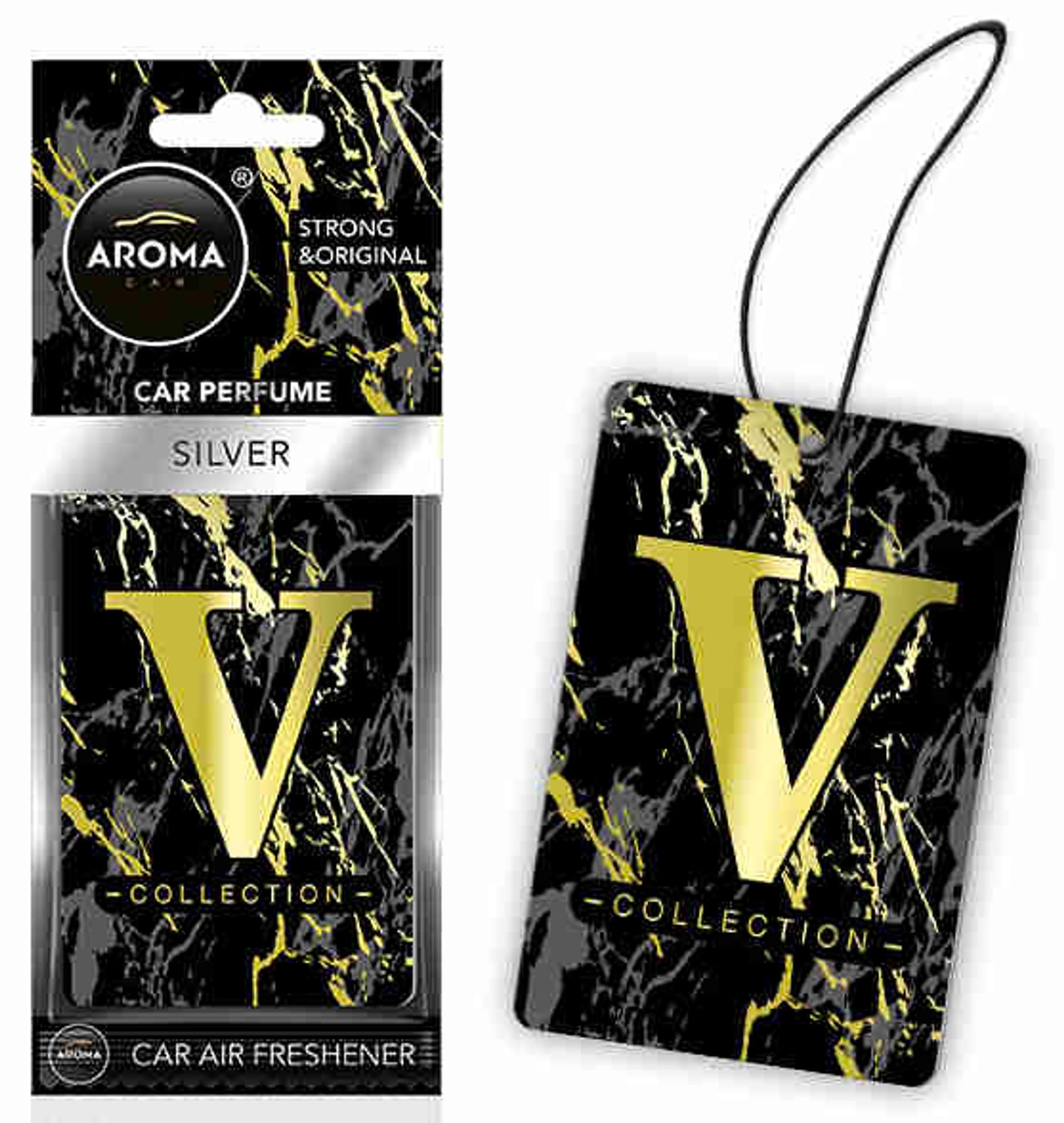 

Odświeżacz powietrza aroma cel. v-collection silver