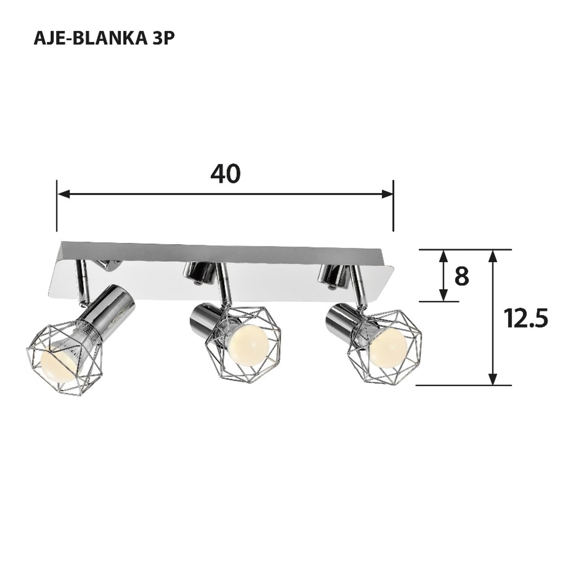 

Listwa Activejet AJE-BLANKA 3P (120 W; E14 x 3)