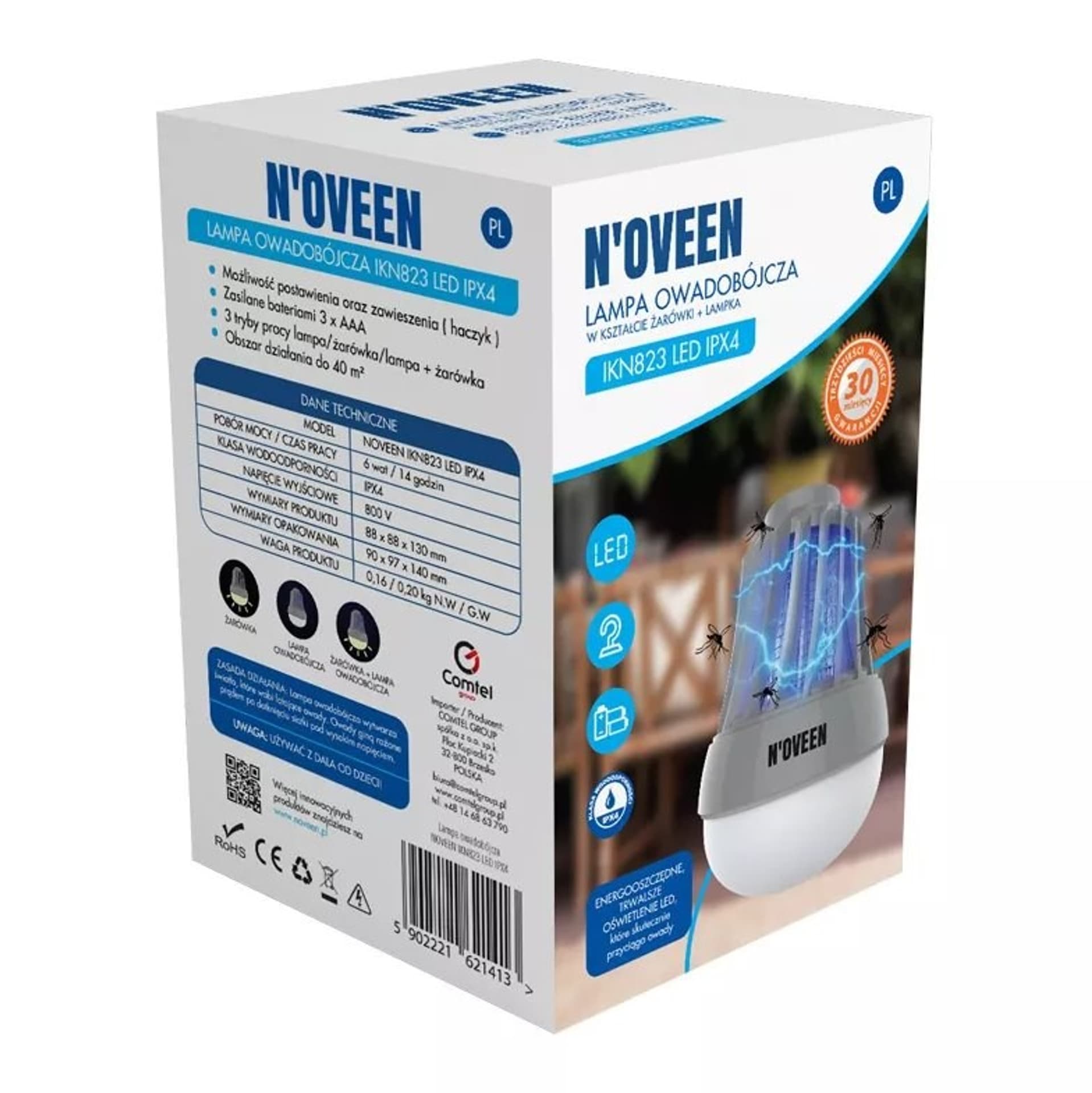 

Lampa owadobójcza NOVEEN IKN823 LED