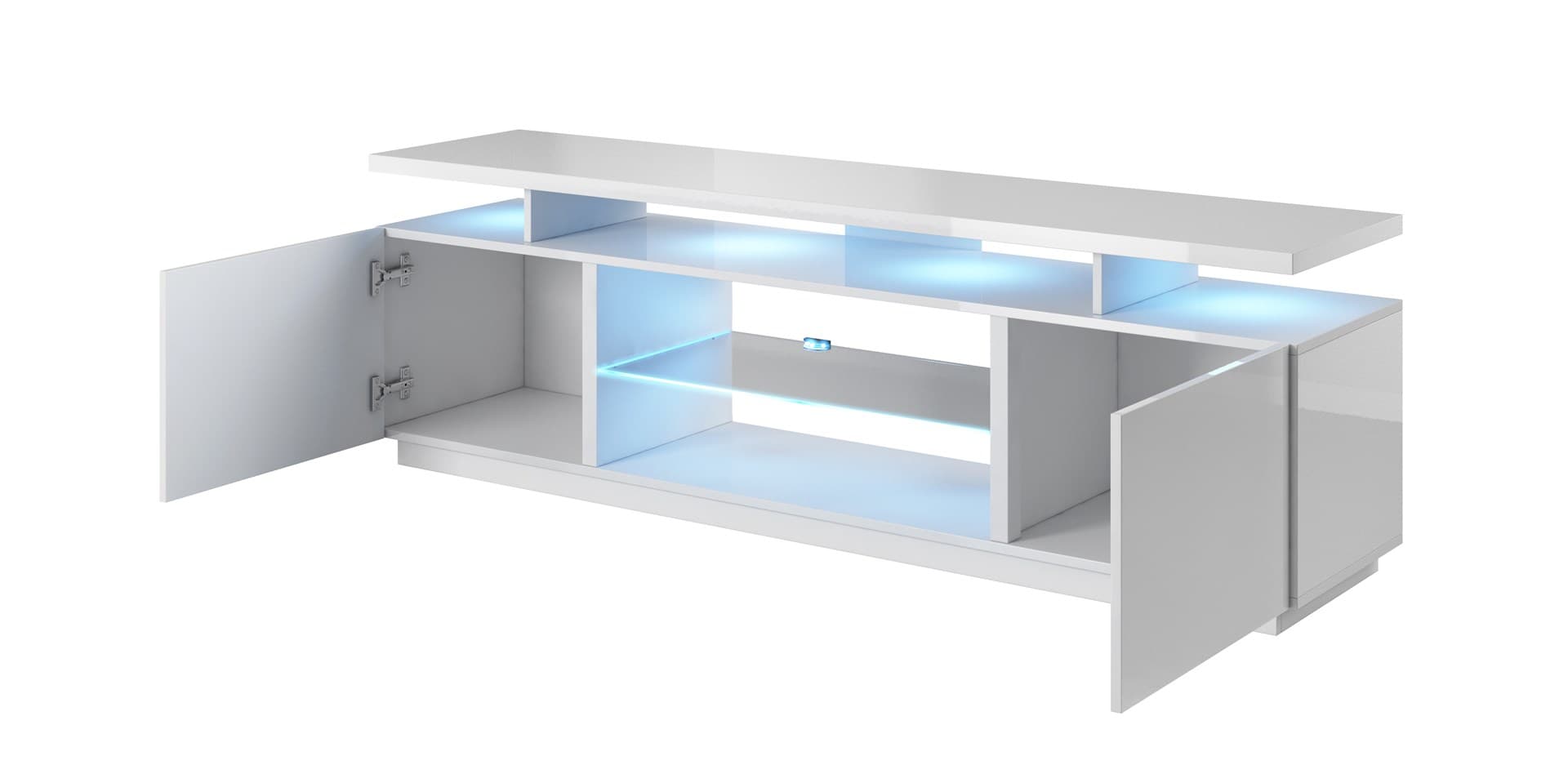 

Szafka RTV EVA 180x40x52 biały/biały połysk