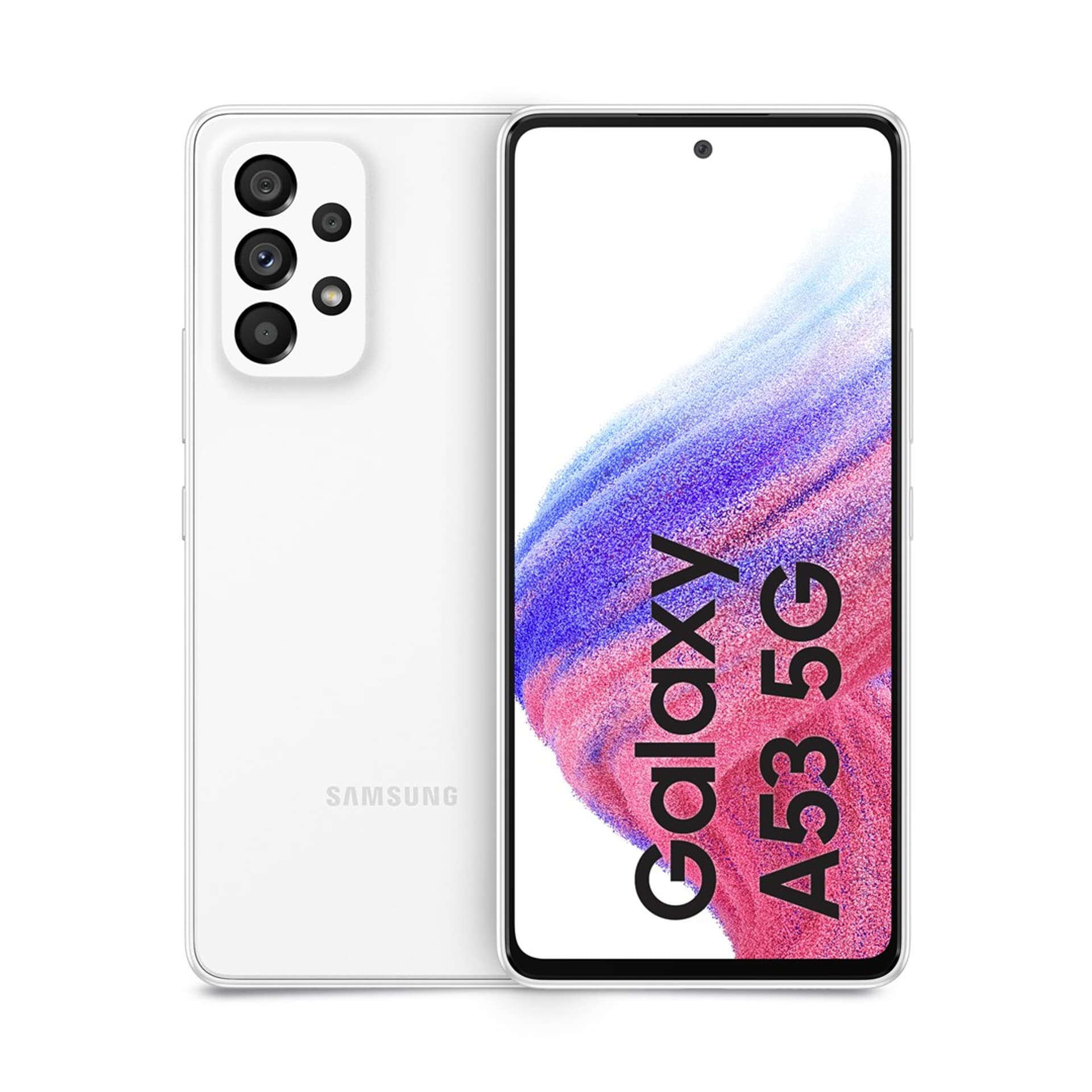 

Smartfon Samsung Galaxy A53 (A536) 6/128GB 6,5" SAMOLED 2400x1080 5000mAh Hybrid Dual SIM 5G White, A536) 6/128gb 6.5" samoled 2400x1080 5000mah hybrid dual sim 5g whit