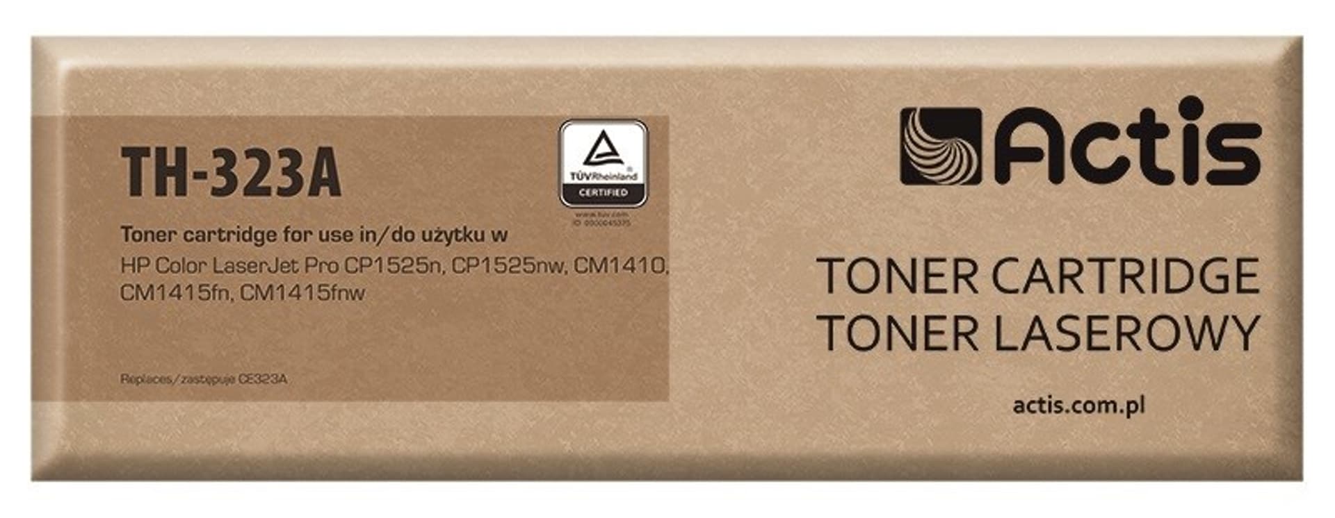 

Toner ACTIS TH-323A (zamiennik HP 128A CE323A; Standard; 1300 stron; czerwony)