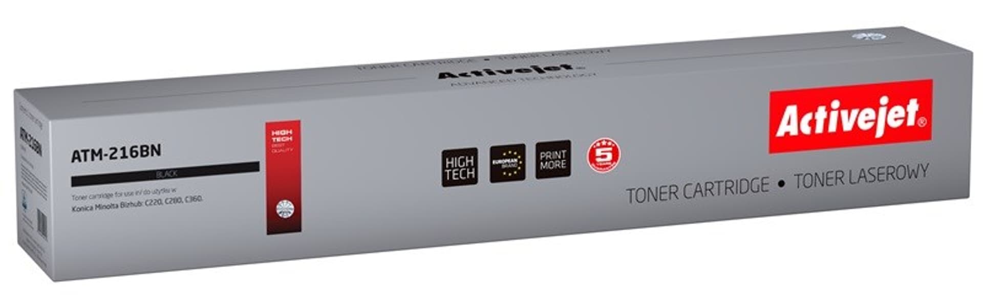 

Toner Activejet ATM-216BN (zamiennik Konica Minolta TN216BK; Supreme; 29000 stron; czarny)