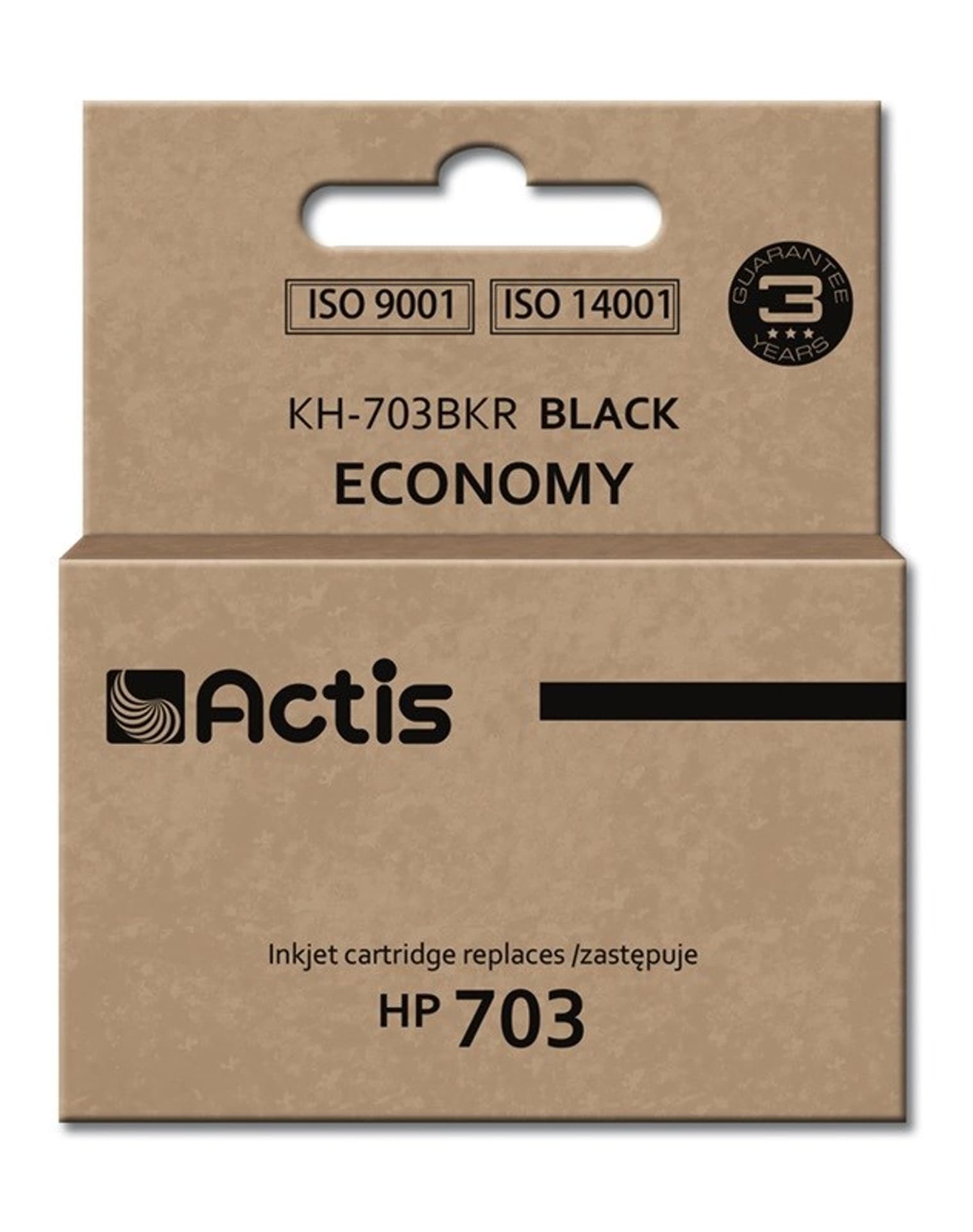 

Tusz ACTIS KH-703BKR (zamiennik HP 703 CD887AE; Standard; 15 ml; czarny)