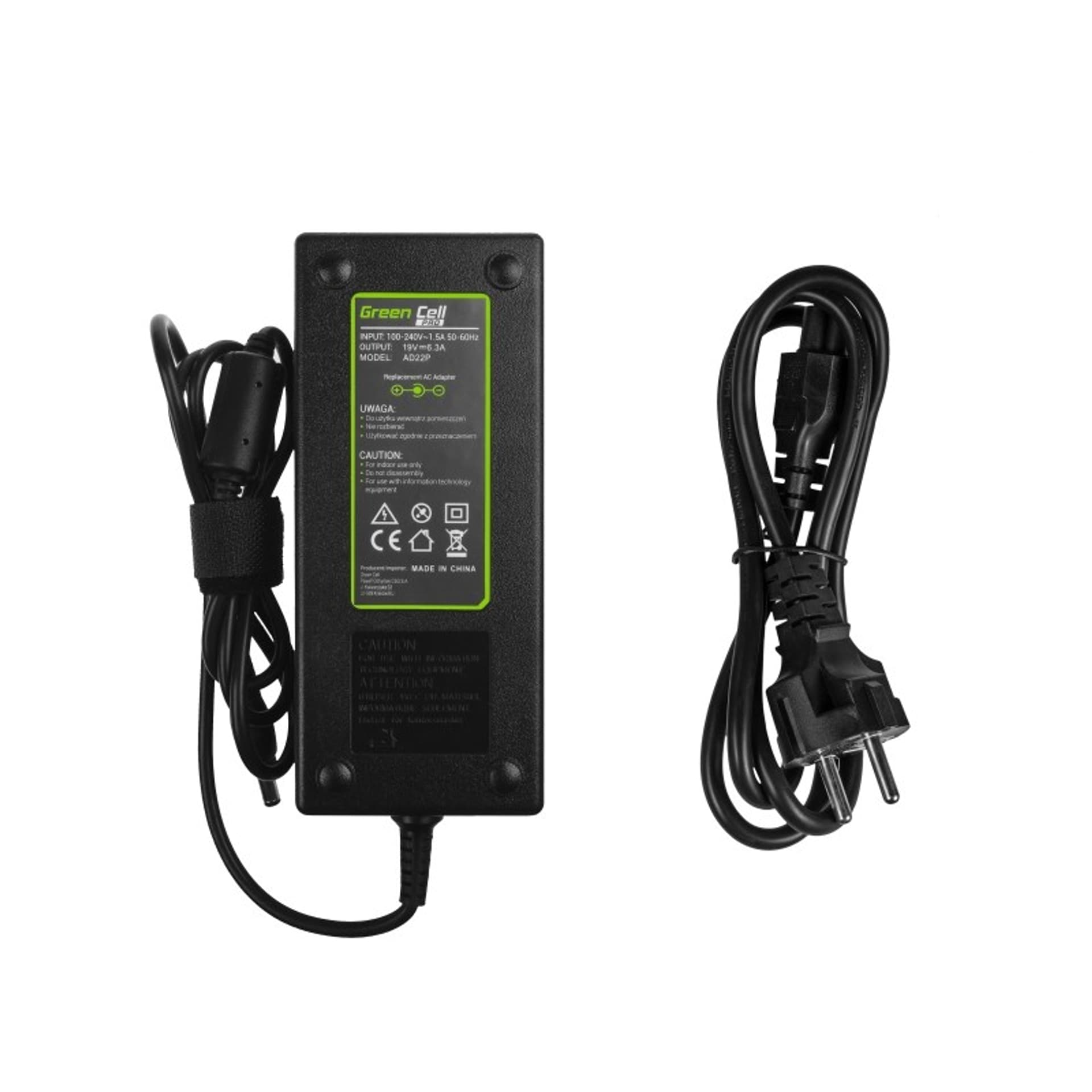 

GREEN CELL ZASILACZ AD22P TOSHIBA 19V 6.3A 120W