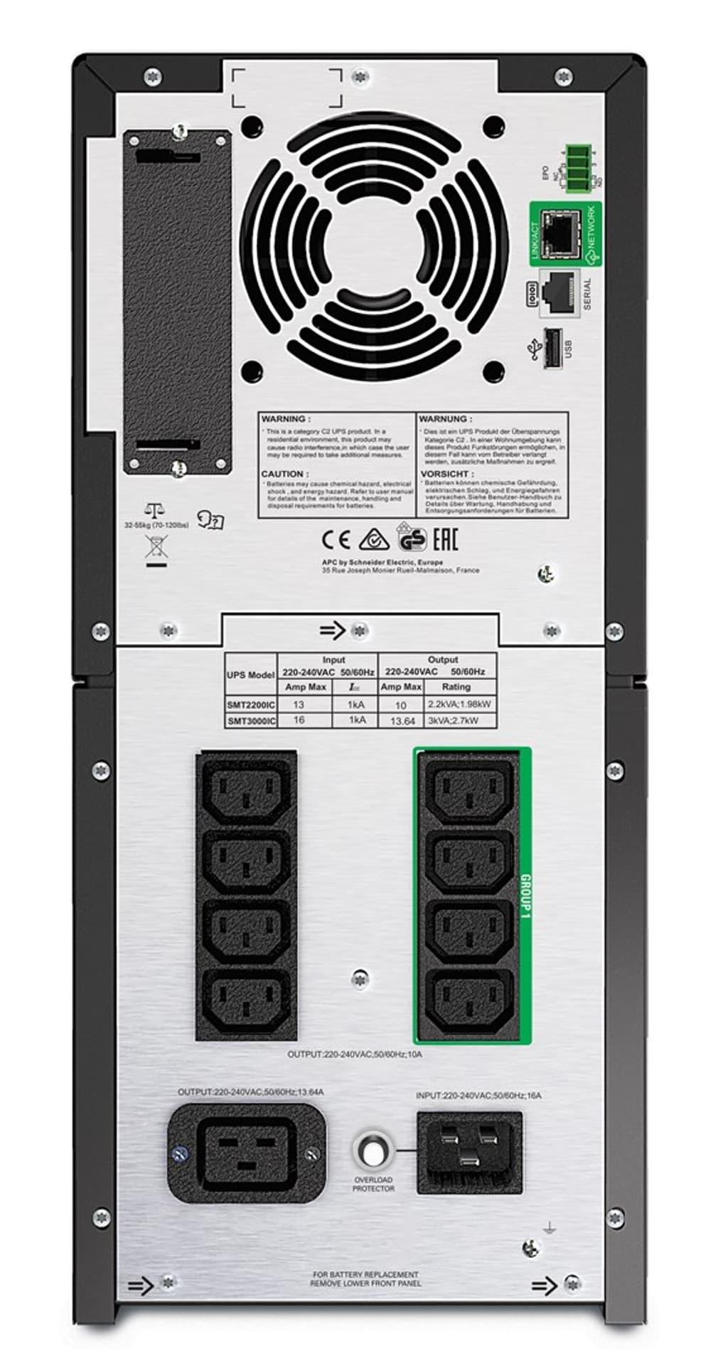 

Zasilacz UPS APC SMT2200IC (TWR; 2200VA)