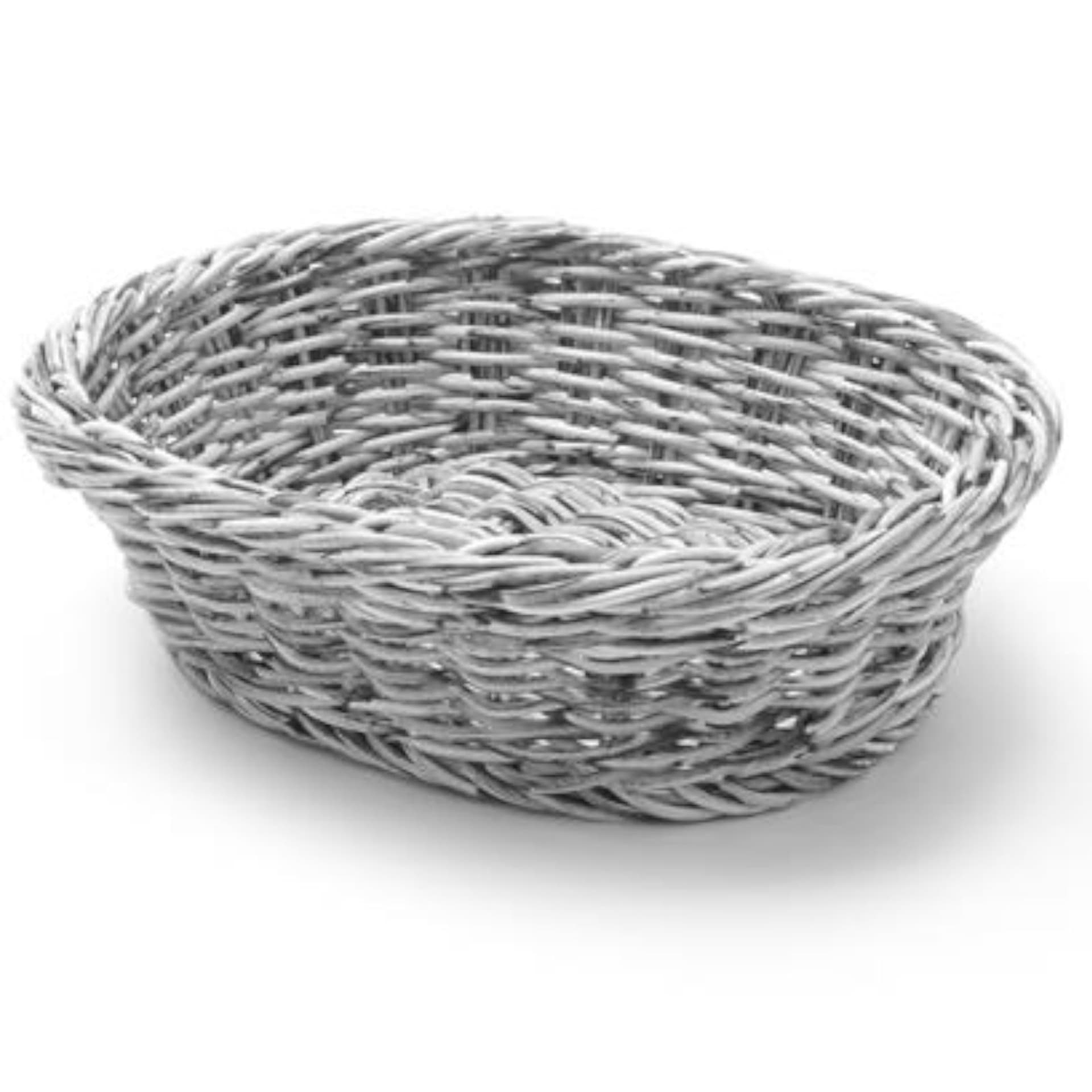 

Koszyk na pieczywo owalny polipropylenowy szary 250x190x65 mm - Hendi 426616