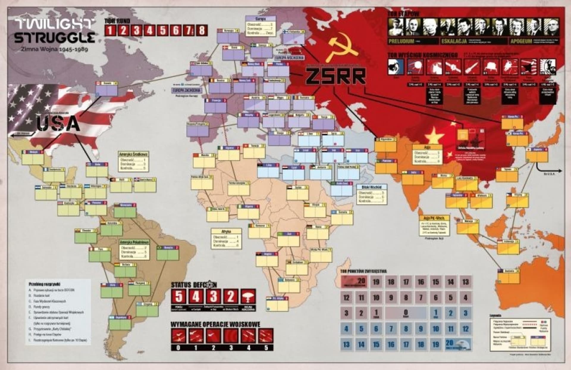 

GRA PLANSZOWA TWILIGHT STRUGGLE - podstawa PHALANX GAMES