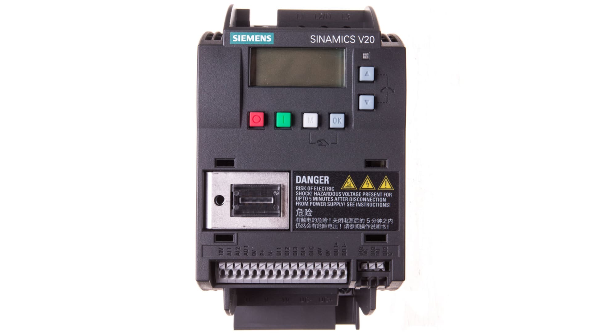 

Falownik Uwe=400V, Uwy=3x400V/4,1A 1,5kW Sinamics V20 6SL3210-5BE21-5UV0