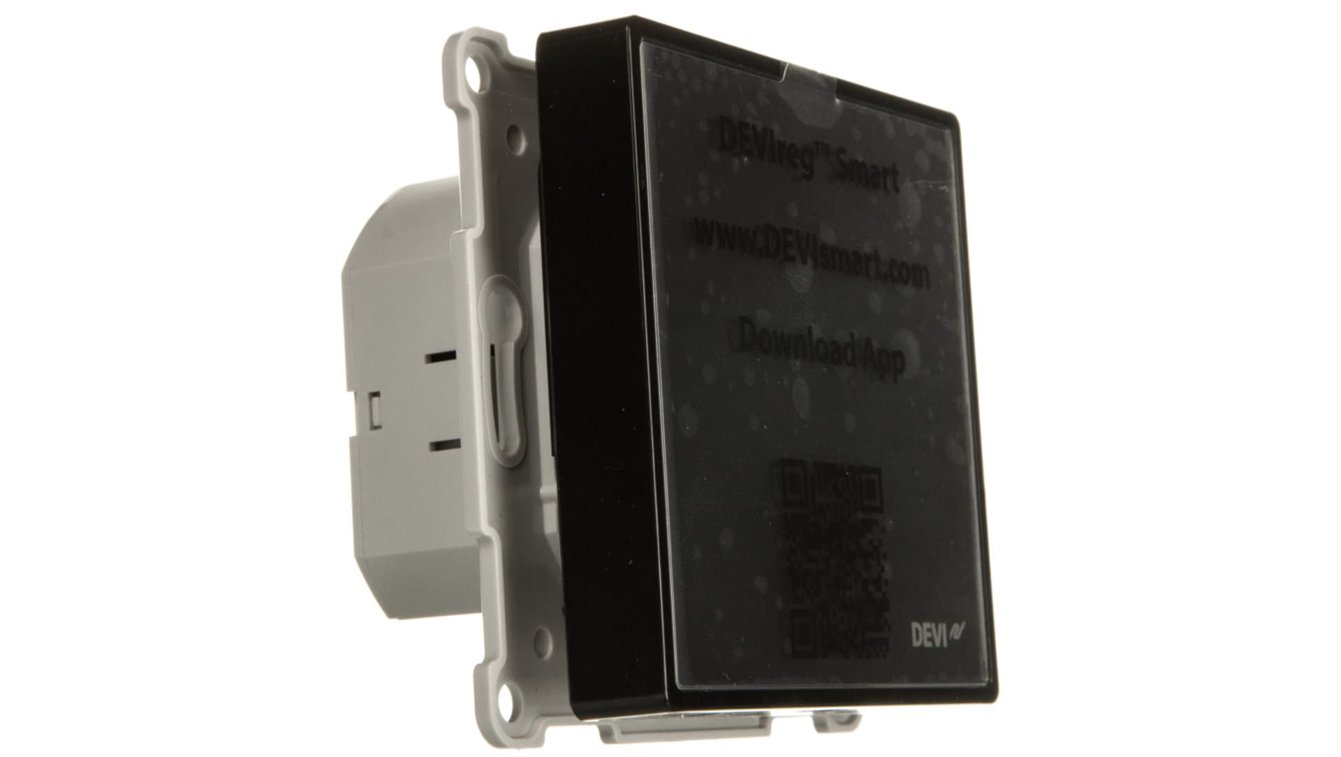 

Termostat dotykowy DEVIreg Smart 240V 16A 5-45C IP21 czarny 140F1143