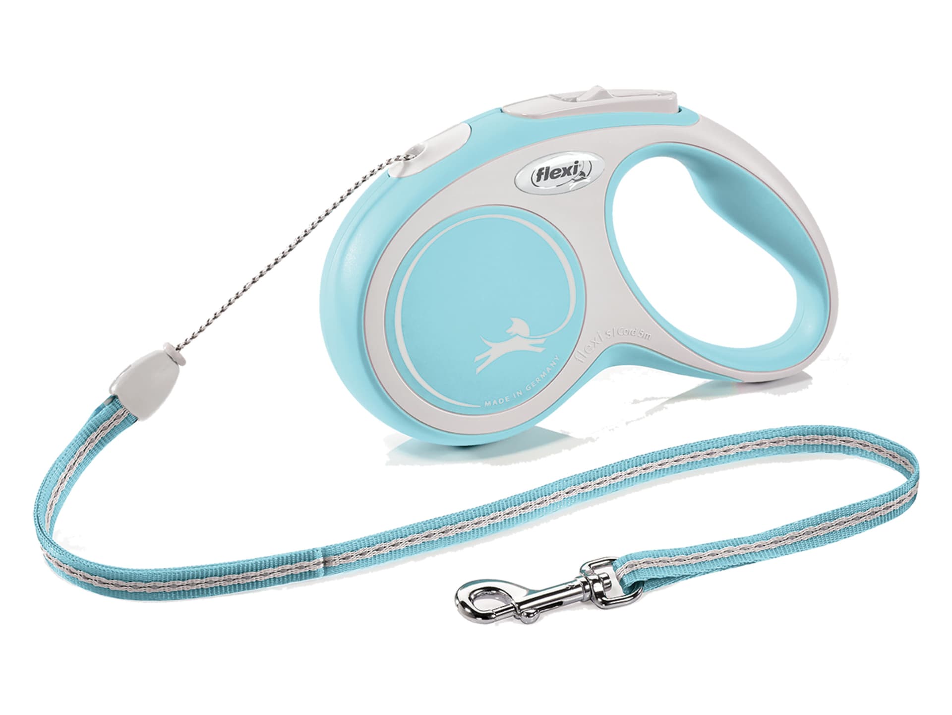 

FLEXI NEW COMFORT smycz automatyczna dla psa, linka 8m, rozm. S do 12kg, błękitna