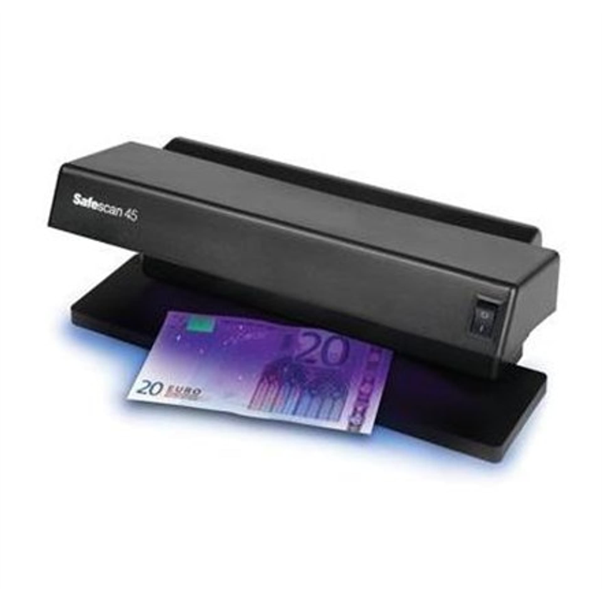 

SAFESCAN 45 UV Counterfeit Detector Black, Odpowiedni dla banknotów, dokumentów tożsamości, Liczba punktów detekcji 1