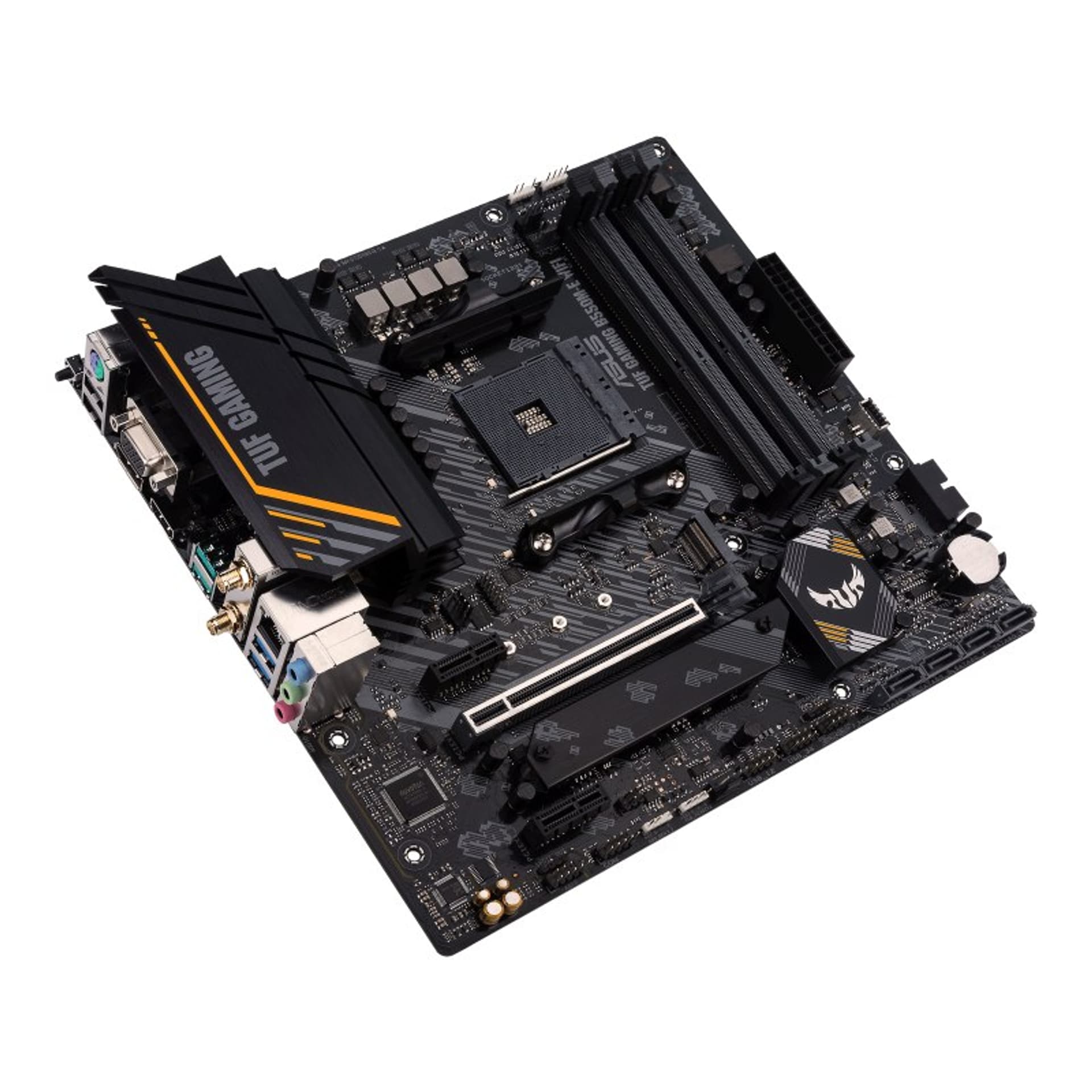 

Asus TUF GAMING B550M-E WIFI Processor family AMD, Processor socket AM4, DDR4 DIMM, Memory slots 4, Supported hard disk drive in