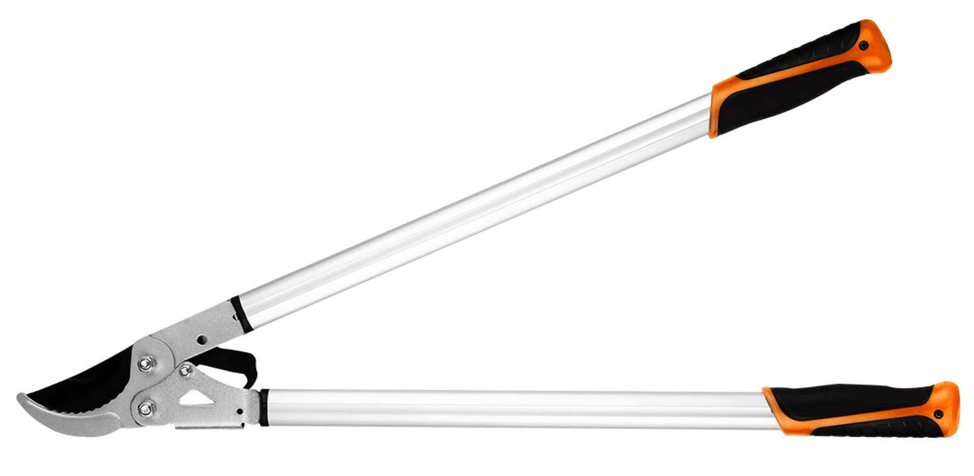 

Sekator do gałęzi by-pass 710 mm, zakres do 45 mm, przekładnia zwiększajaca siłe nacisku o 30%