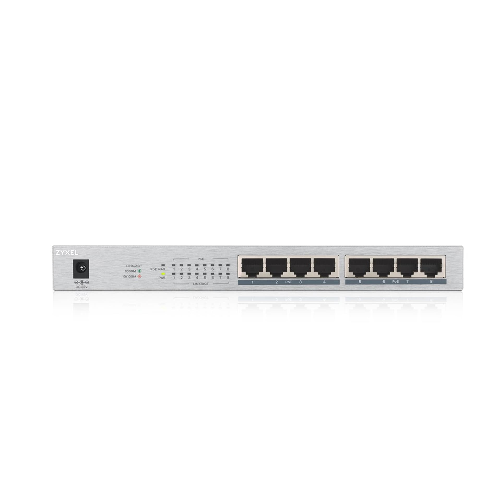 

Switch PoE ZyXEL GS1008HP-EU0101F (8x 10/100/1000Mbps)