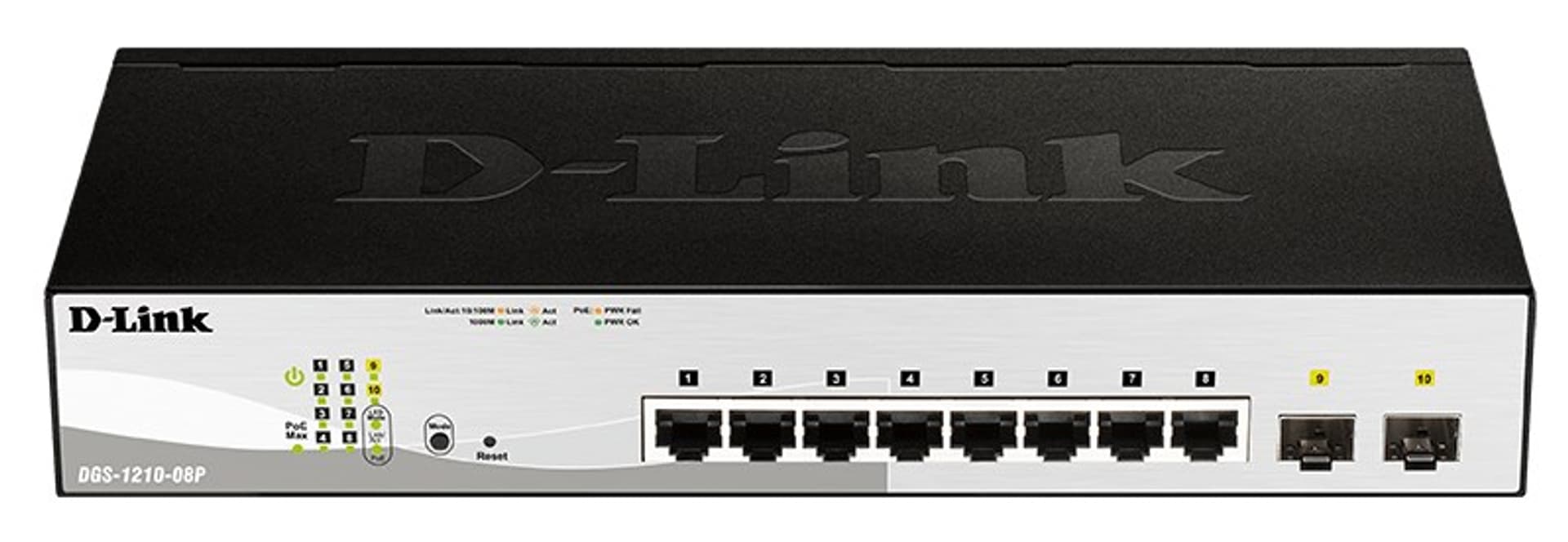 

DGS-1210-08P 8port Gbit PoE Smart Switch