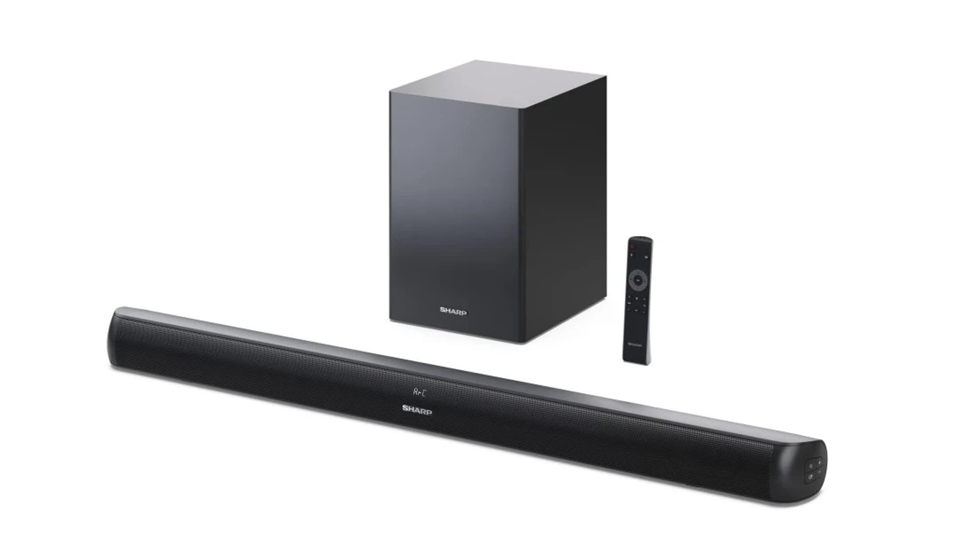 

Sharp HT-SBW202 2.1 Soundbar with Wireless Subwoofer for TV above 40", HDMI ARC/CEC, Aux-in, Optical, Bluetooth, 92cm, Black