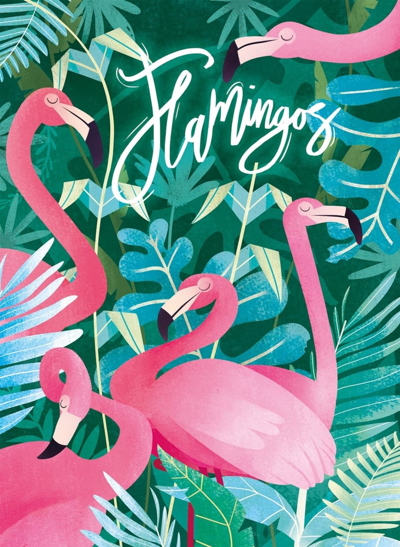 

Puzzle 500 elementów Fantastic Animals Flamingi