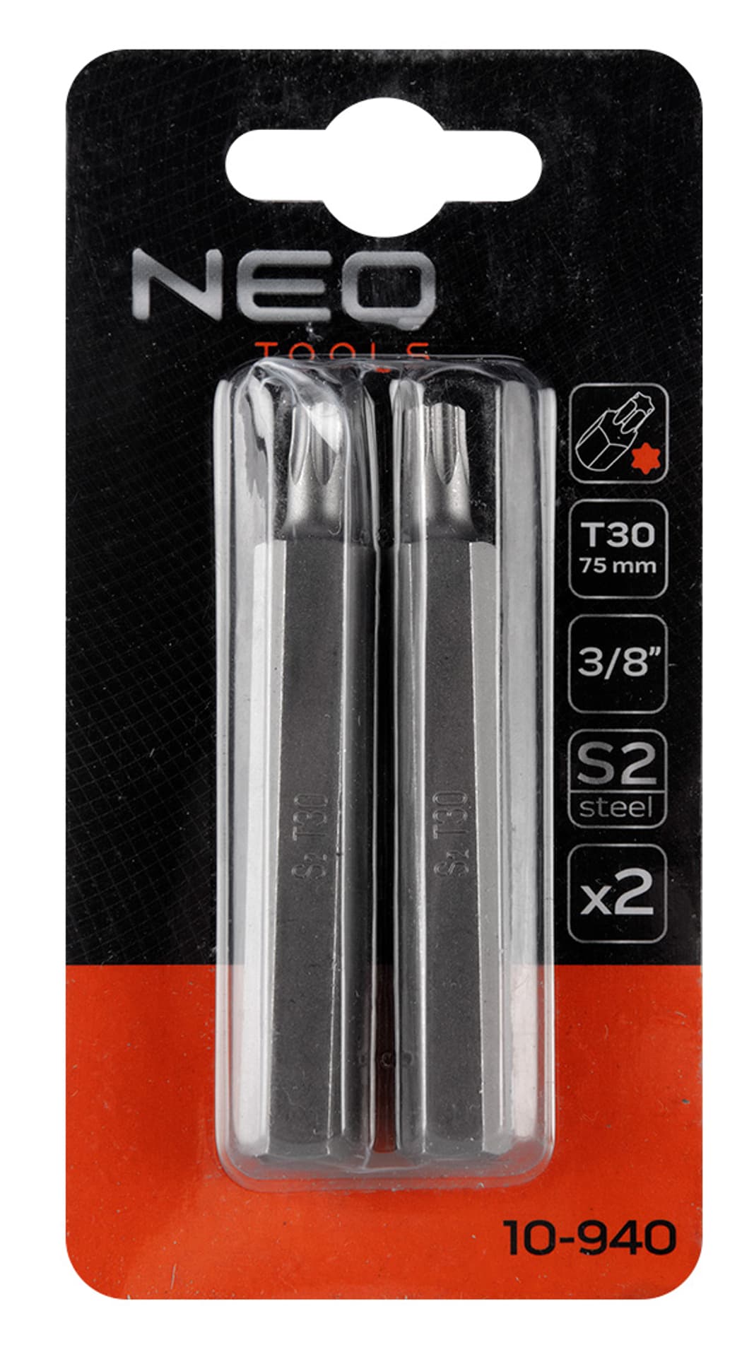 

Końcówka TORX T30 x 75 mm, S2 x 2 szt.