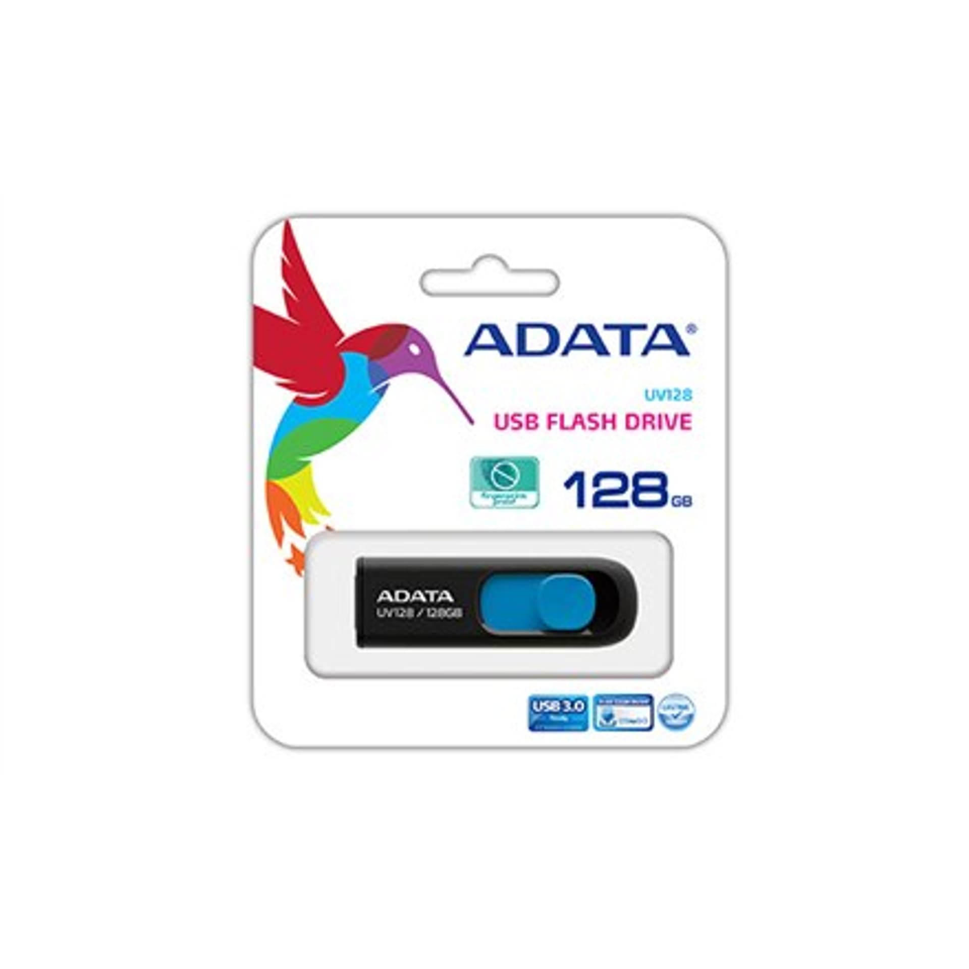 

ADATA UV128 128 GB, USB 3.0, Black/Blue