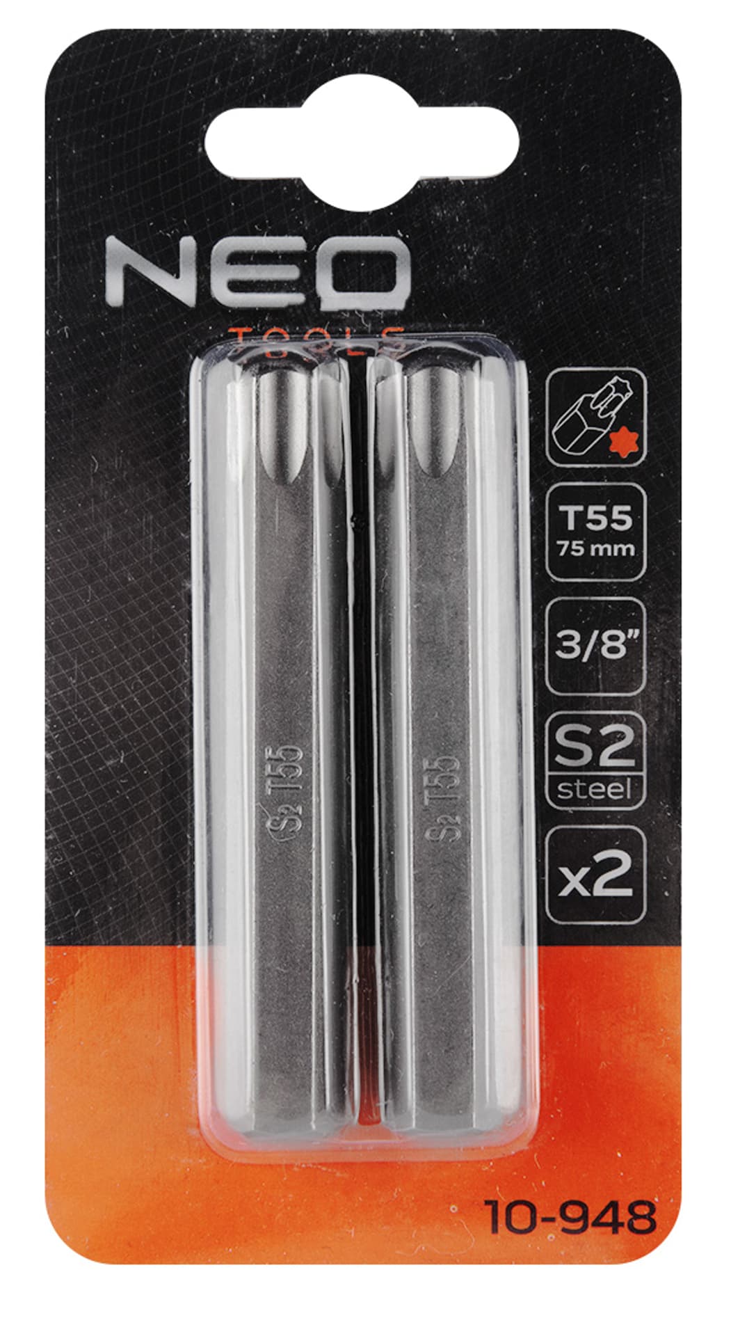 

Końcówka TORX T55 x 75 mm, S2 x 2 szt.