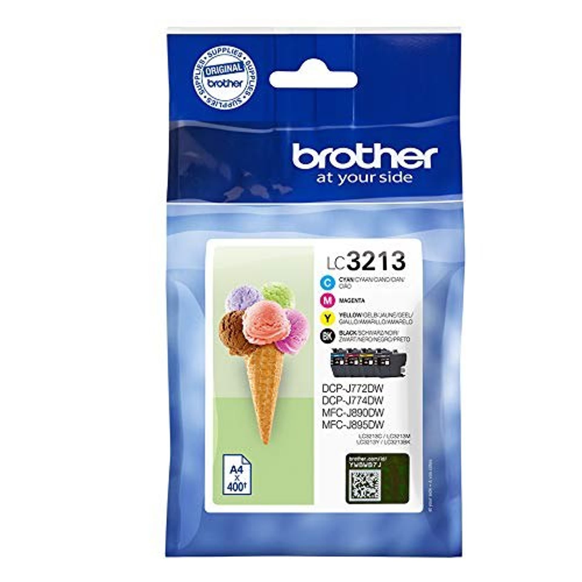 

Brother Multipack LC3213VALDR Cartridge, Black, cyan, magenta, yellow