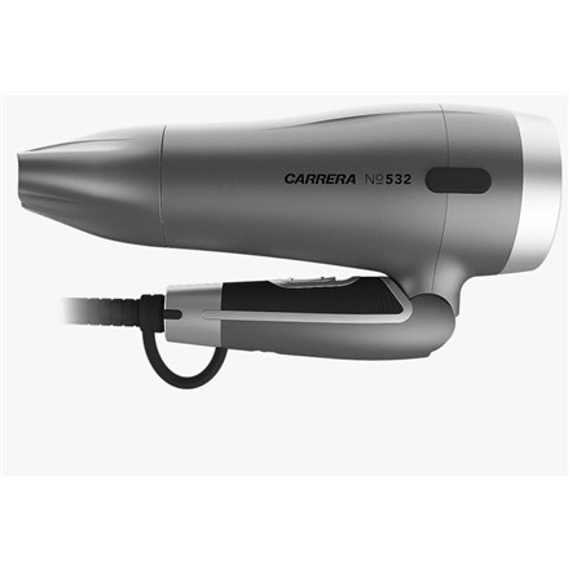 

Carrera Hair dryer No. 532 1600 W, Number of temperature settings 2, Ionic function, Grey/Black