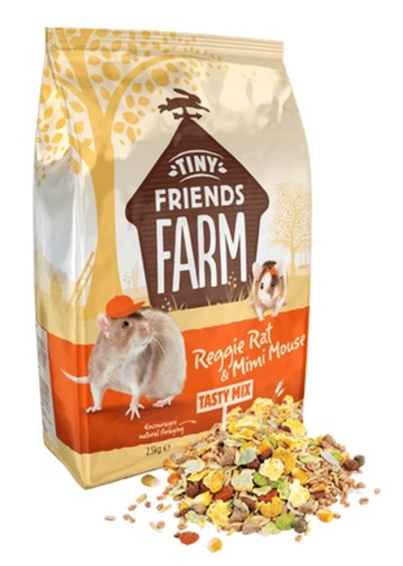 

Supreme Petfoods Tiny Friends Farm Reggie Rat & Mimi Mouse Tasty Mix 850g