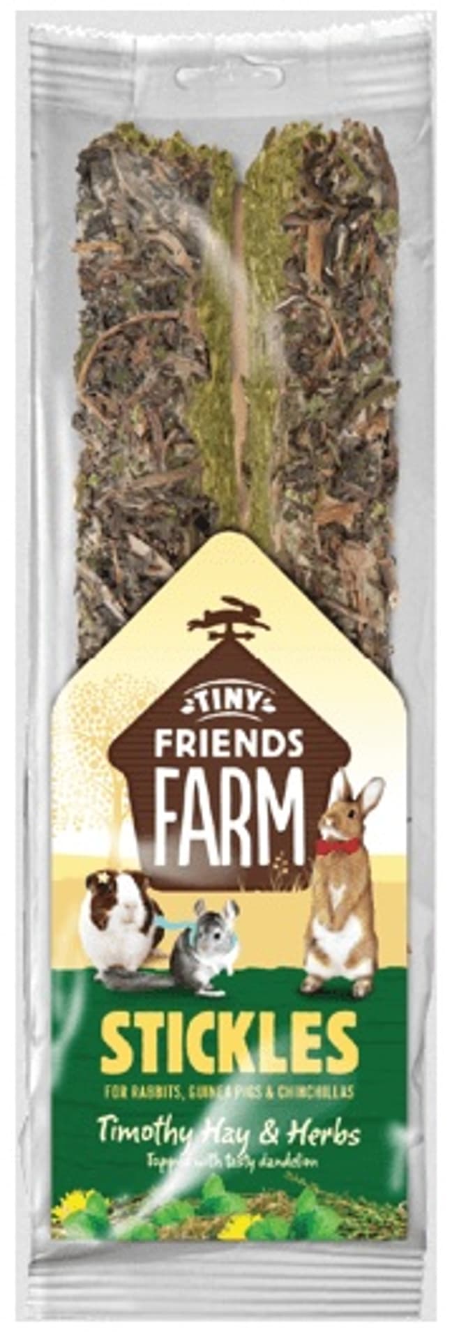 

Supreme Petfoods Tiny Friends Farm Stickles Timothy Hay & Herbs 100g