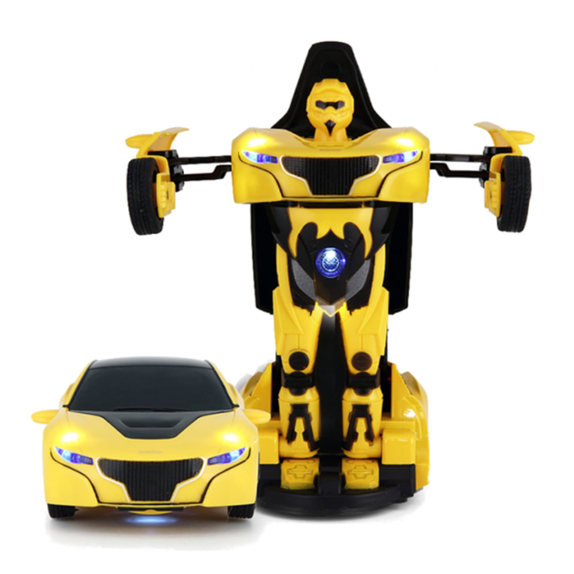 

Mini transformer Die Cast 1:32 RTR (zasilanie na baterie) - żółty, Zasilanie na baterie) - żółt