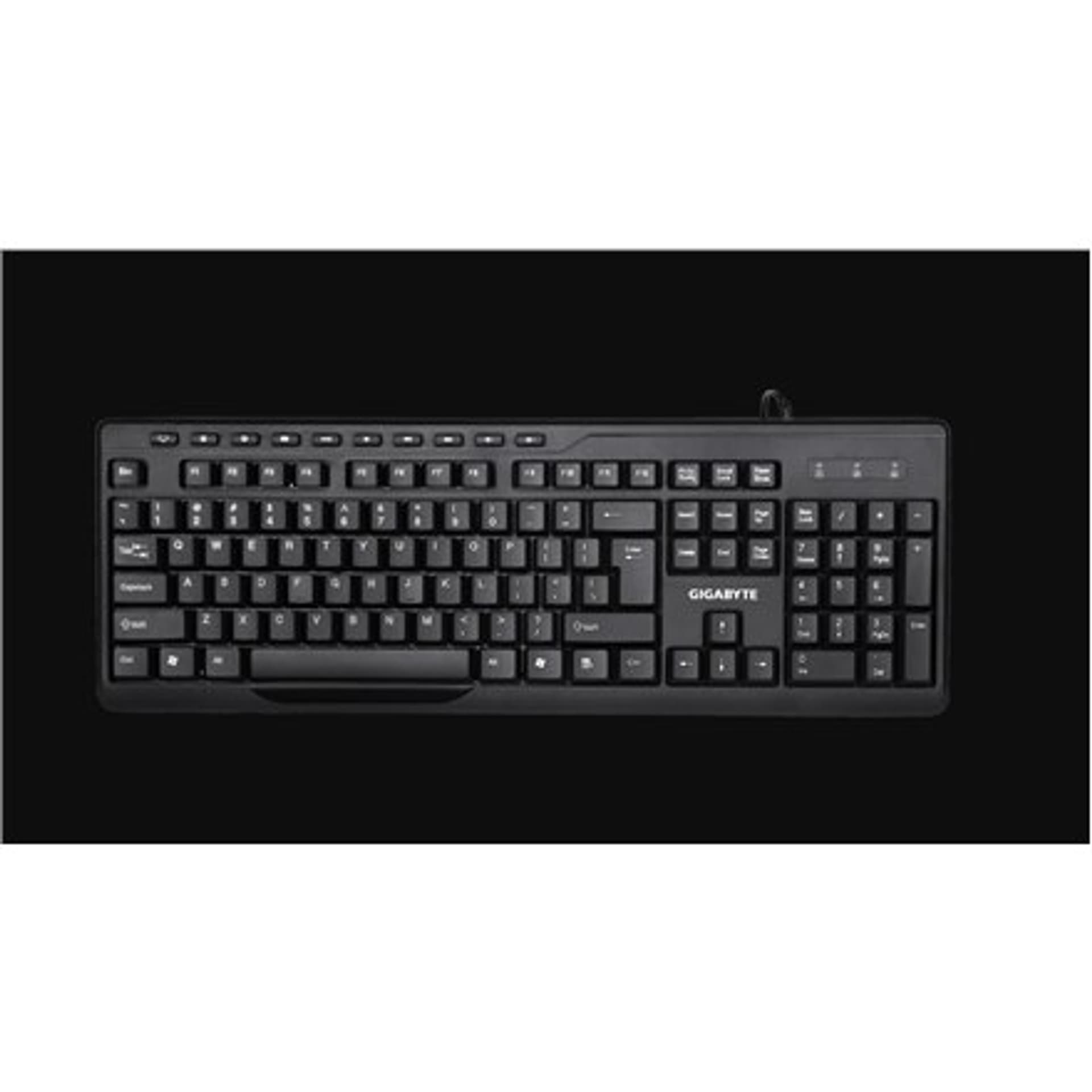 

Zestaw klawiatury i myszy Gigabyte KM6300, przewodowy, mysz w zestawie, PL, USB, czarny