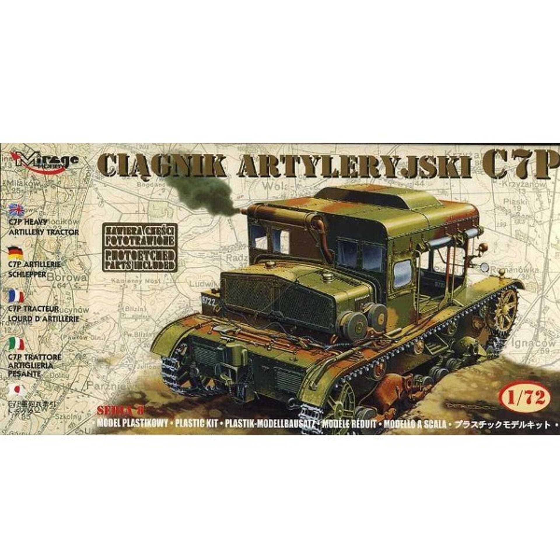 

Model do Sklejania Ciągnik Artyleryjski C7P