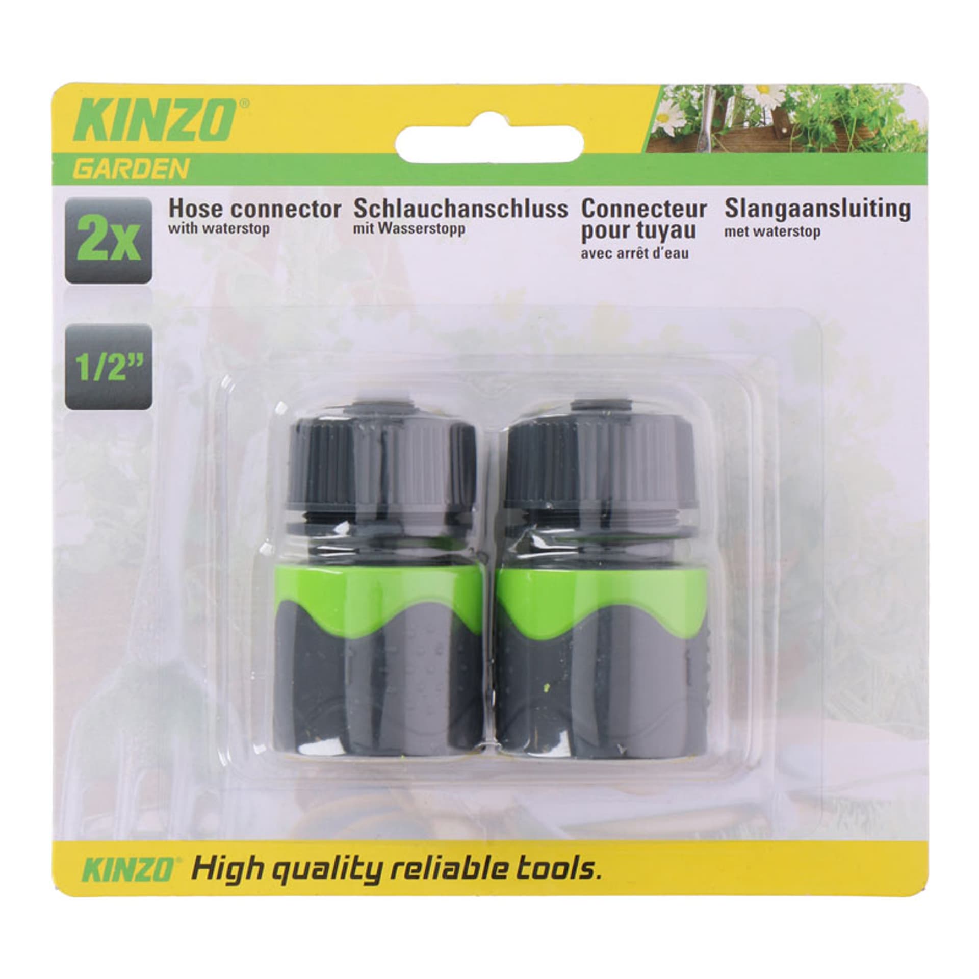 

Kinzo - Złączka do węża ogrodowego 1/2" (2 szt.)