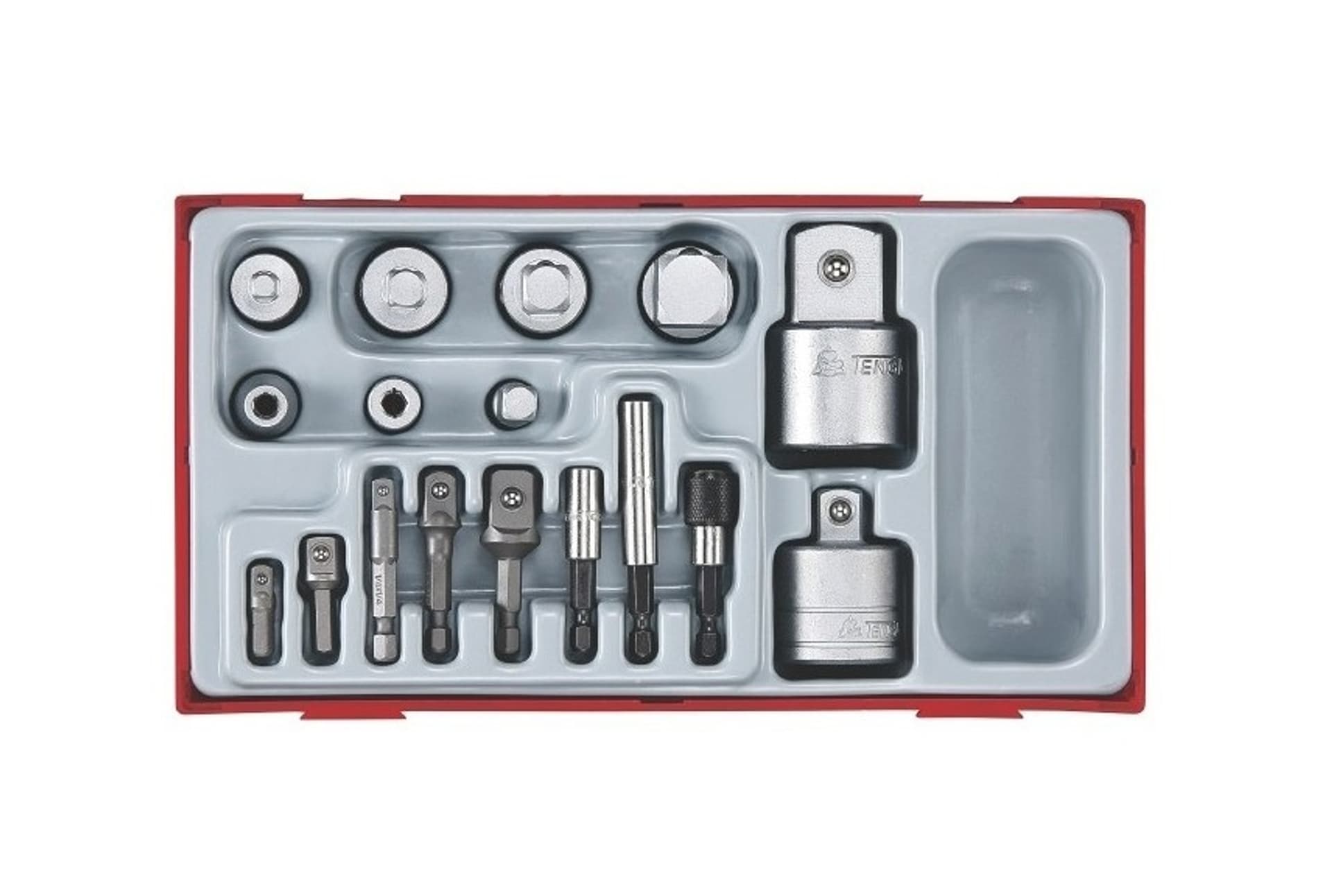

17-elementowy zestaw łączników pośrednich Teng Tools TTADP17