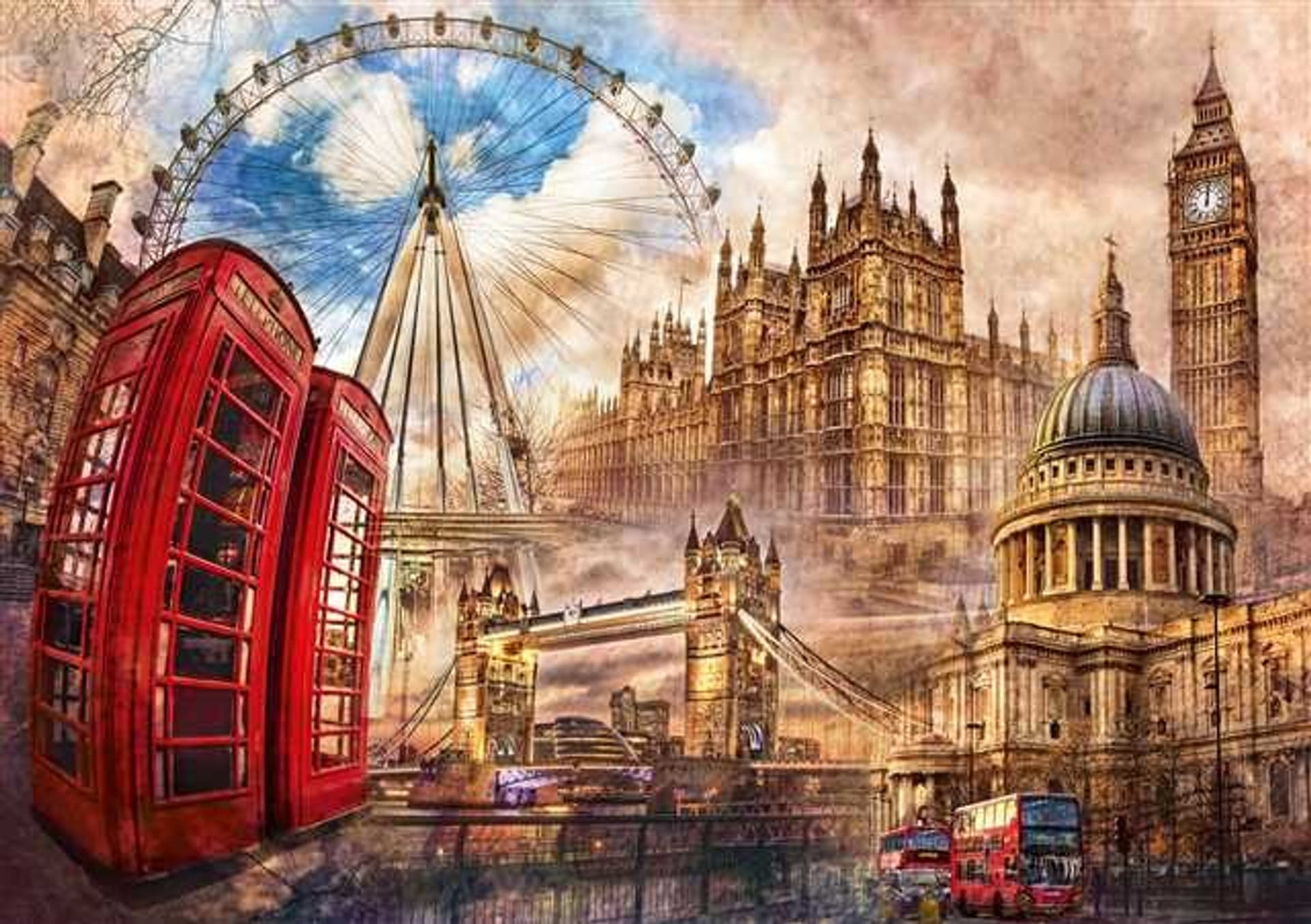 

1500 elementów High Quality Vintage London