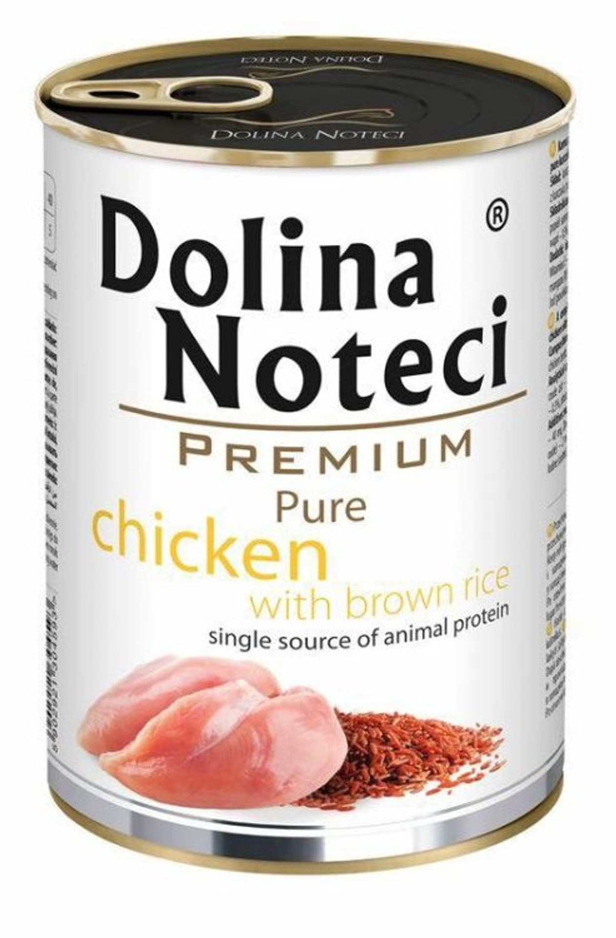 

DOLINA NOTECI Premium Pure bogata w kurczaka z ryżem - mokra karma dla psa - 400g