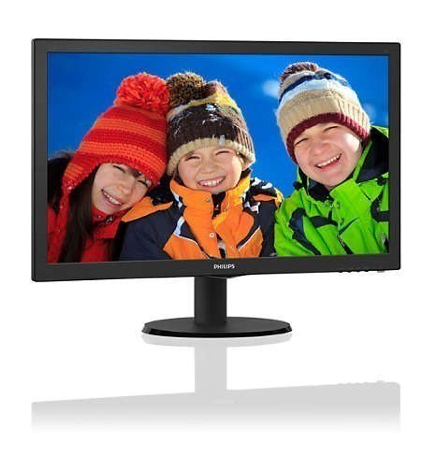 

Philips 223V5LHSB2/00 21.5 ", TN, FHD, 1920 x 1080 pixels, 16:9, 5 ms, 200 cd/m², Black, HDMI, VGA