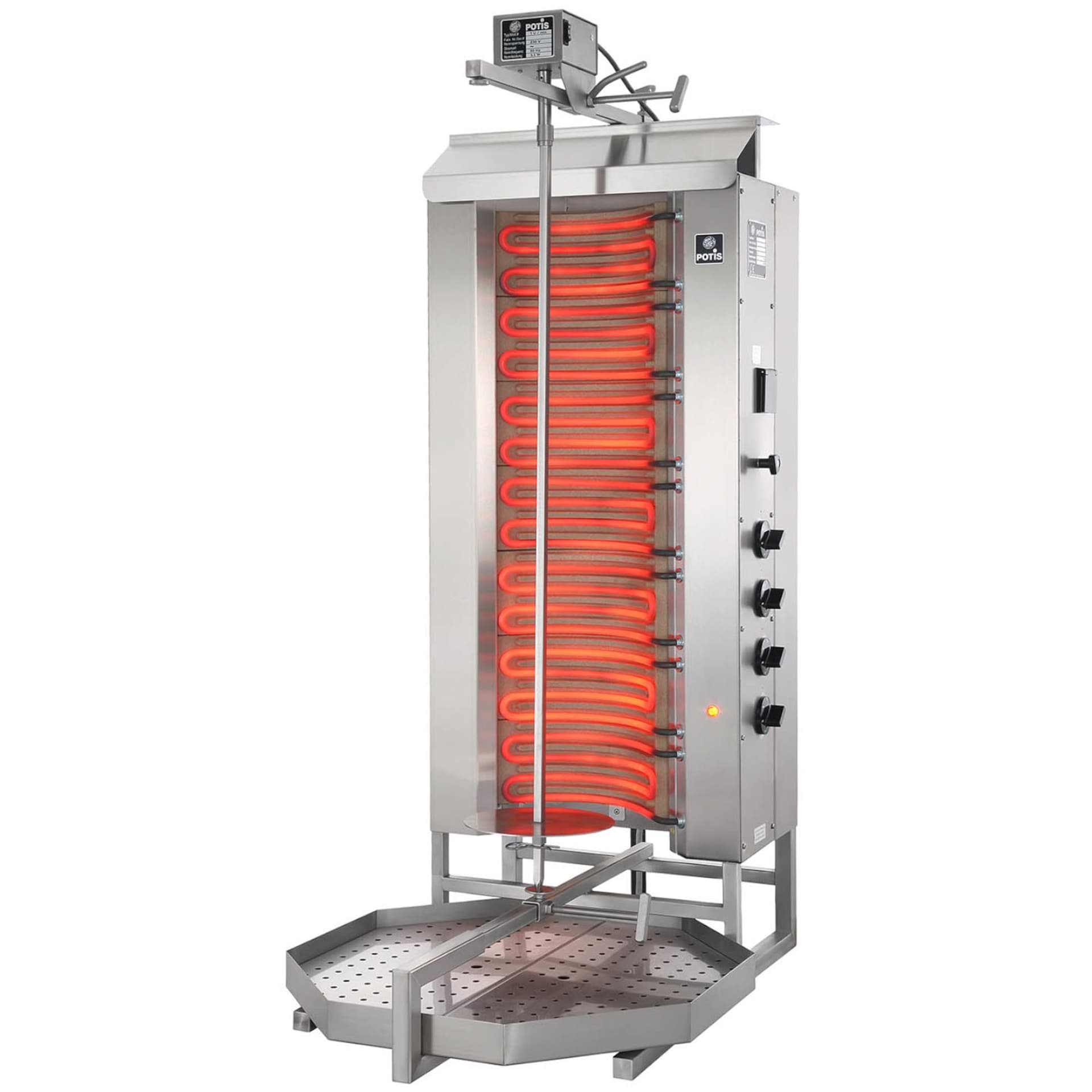 

Grill piec opiekacz do kebaba gyrosa elektryczny profesjonalny POTIS wsad 80 kg 400 V 10.5 kW