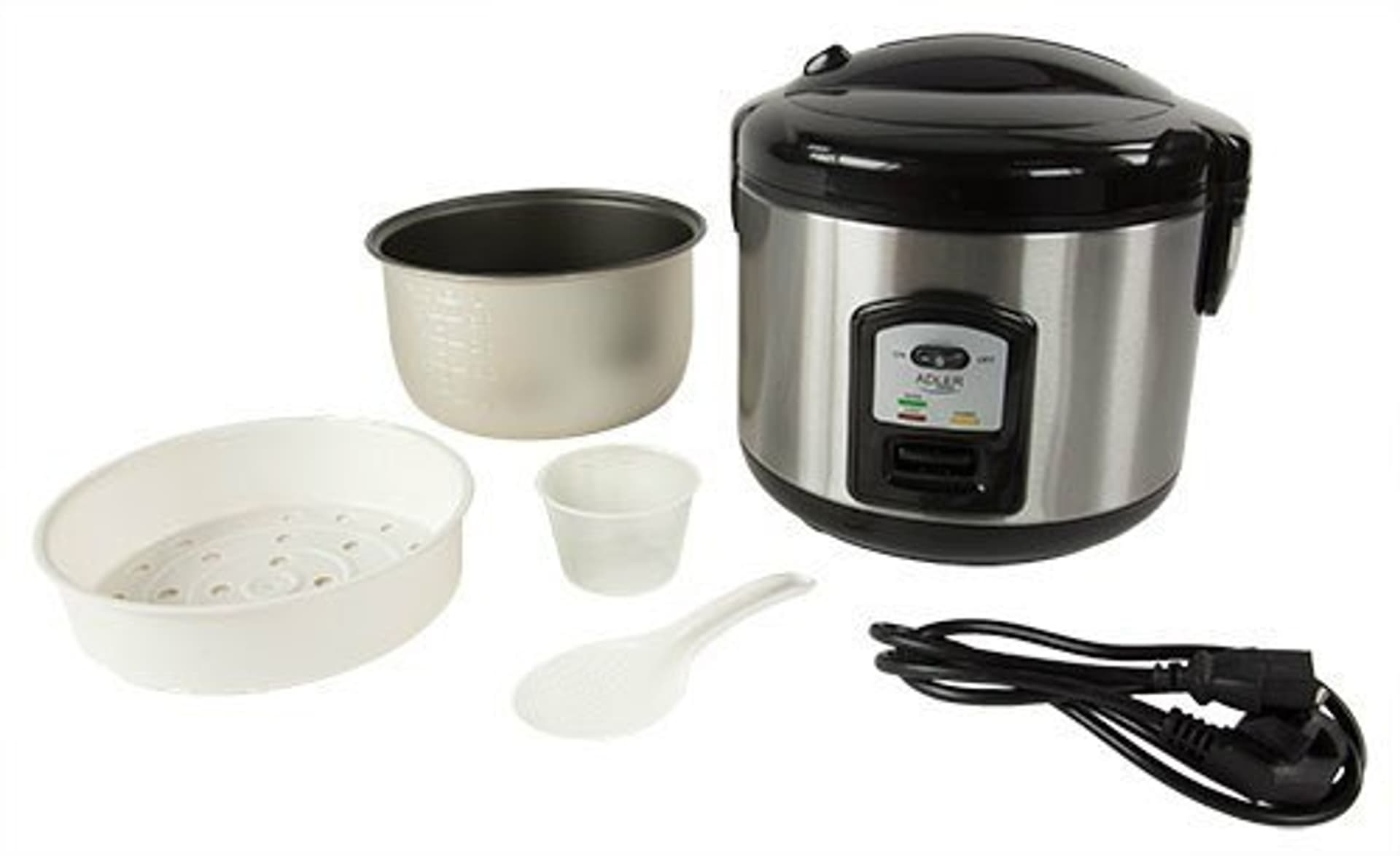 

Garnek do ryżu Adler AD 6406 (1.5l; kolor inox)