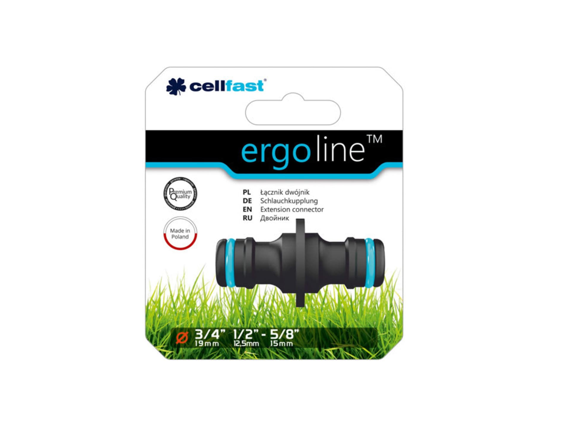 

Łącznik dwójnik 1/2" 3/4" Cellfast Ergo