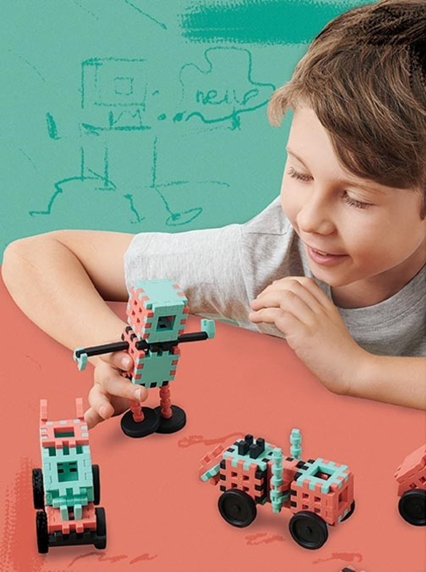 

Klocki Mini Waffle Konstruktor EXPERT 71 elementów