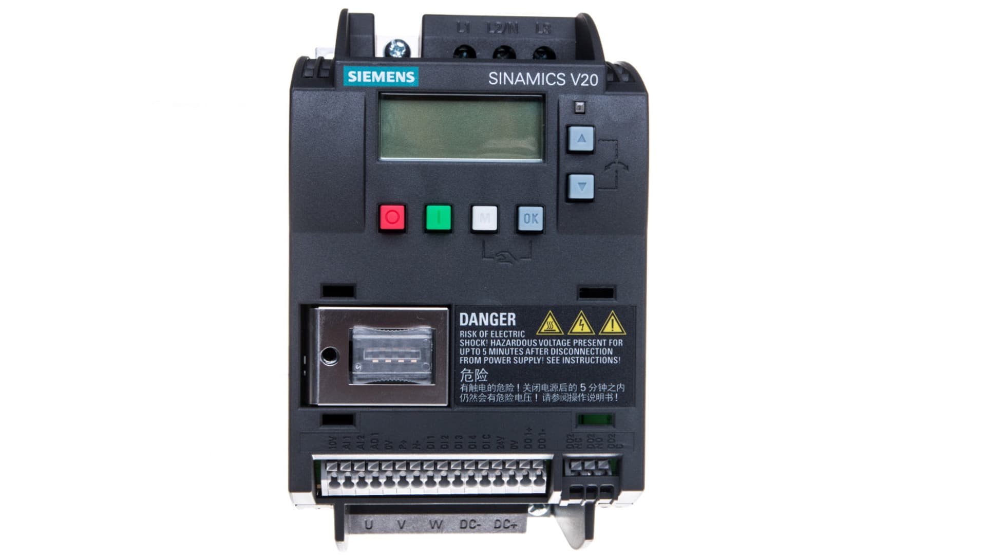 

Falownik Uwe=400V, Uwy=3x400V/1,3A 0,37kW Sinamics V20 6SL3210-5BE13-7UV0