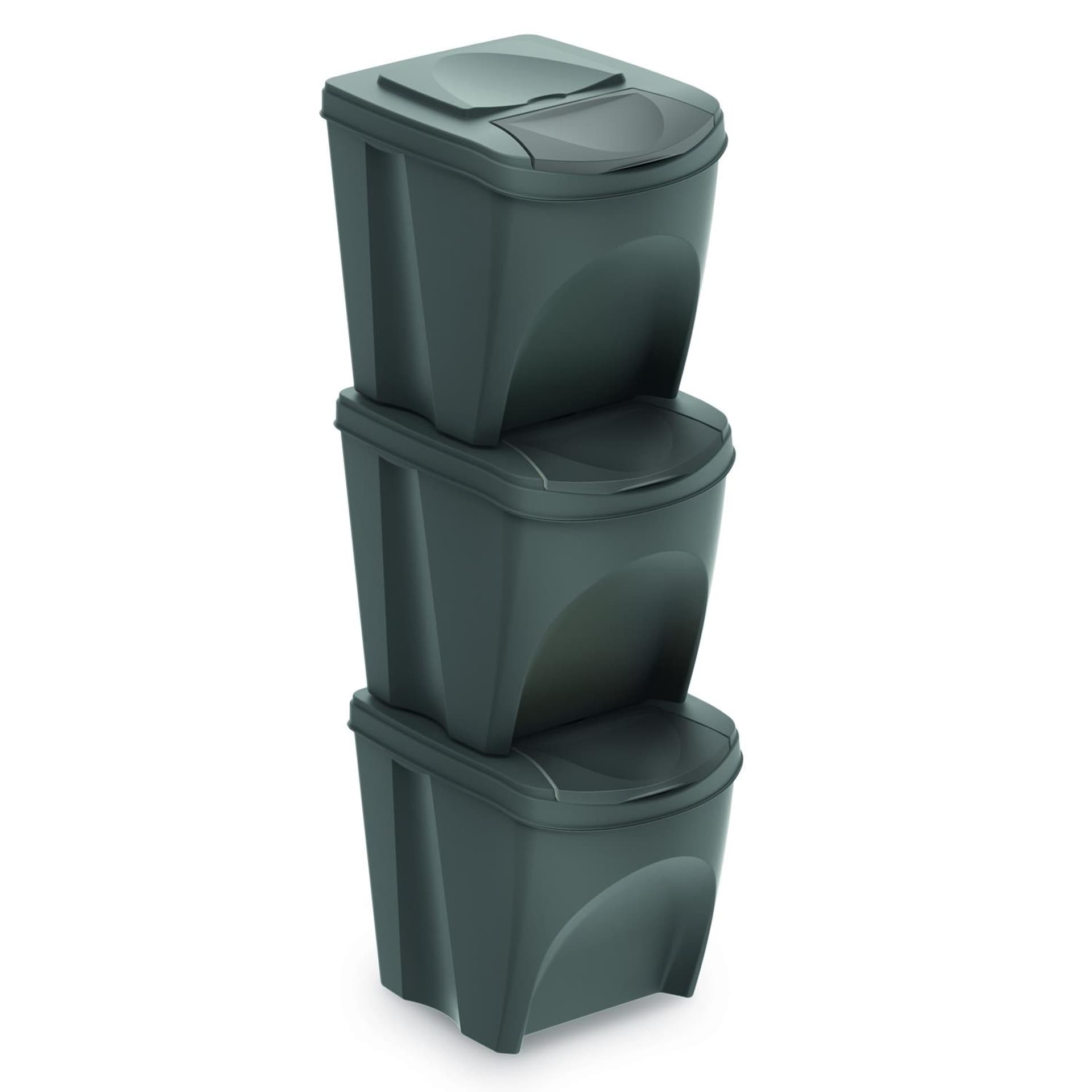 

Zestaw koszy do segregacji Sortibox 3x25L szary