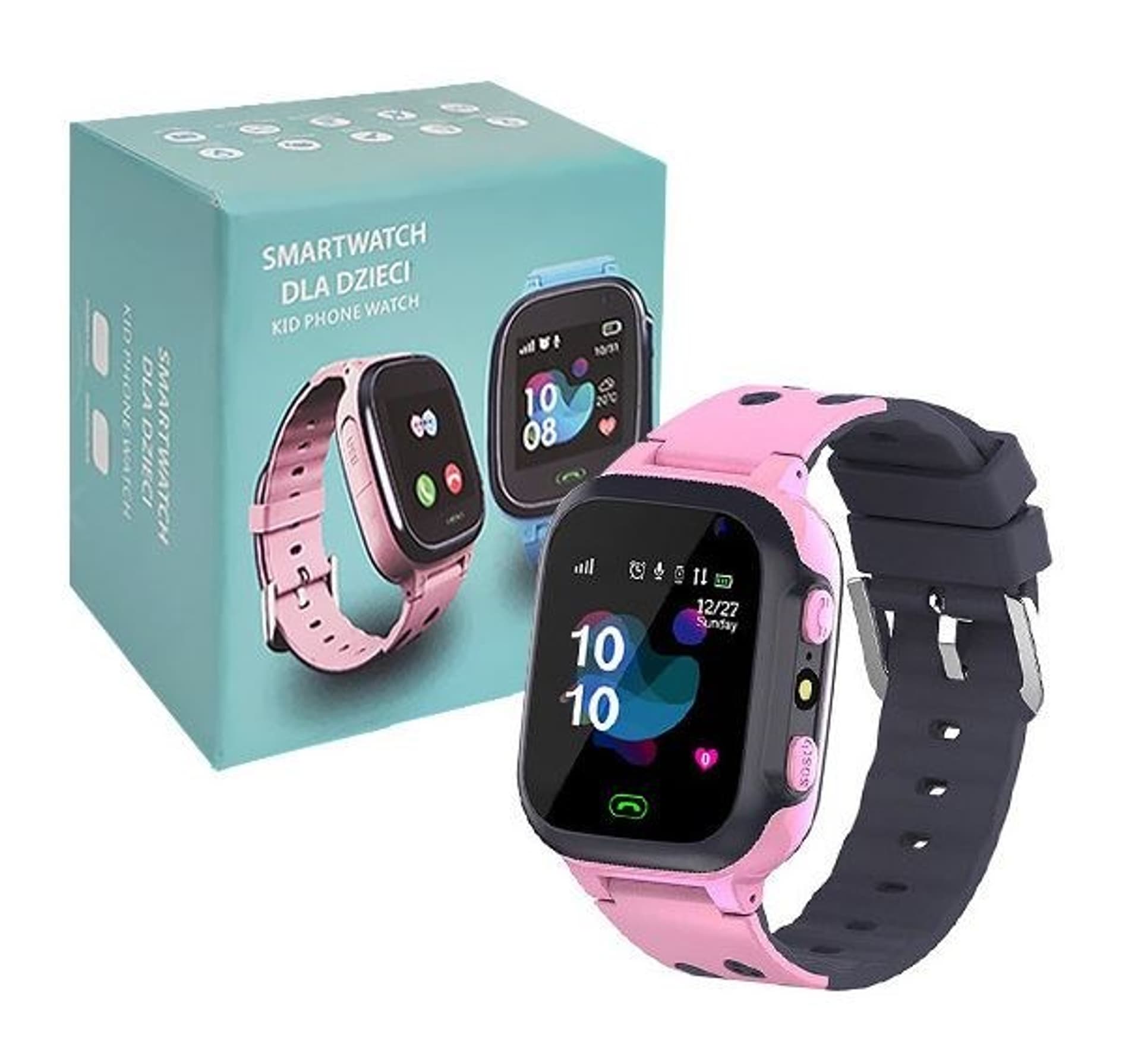 

DENMEN SMARTWATCH KIDS NIEBIESKI LOKALIZATOR GPS WODOSZCZELNY POŁĄCZENIA TELEFONICZNE ALARAM SOS KID'S PINK