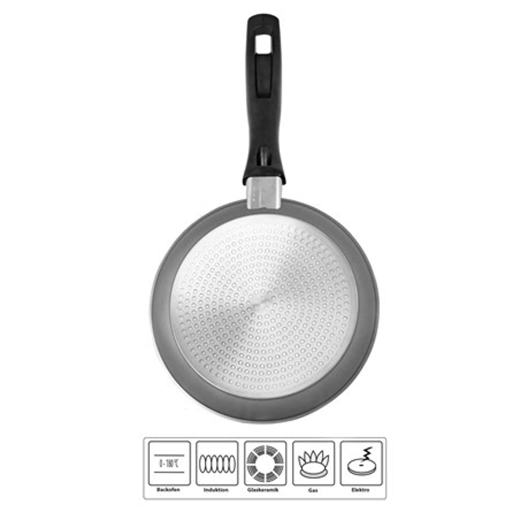 

Stoneline Pan 6840 Frying, Średnica 20 cm, Nadaje się do płyty indukcyjnej, Stały uchwyt, Antracyt