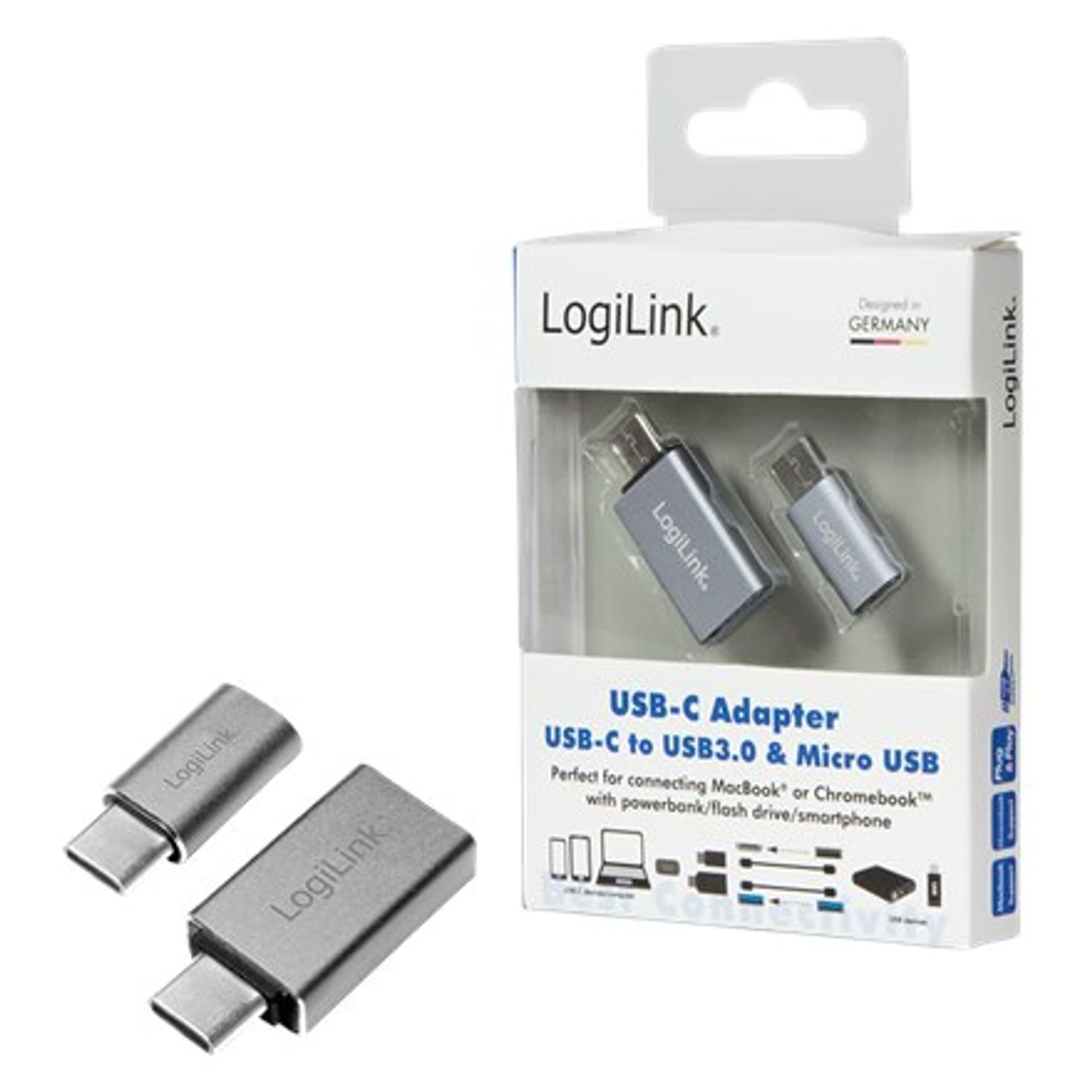 

Logilink USB-C do USB3.0 i Micro USB Adapter USB 3.0, Micro USB 2.0, USB 3.1 typ-C