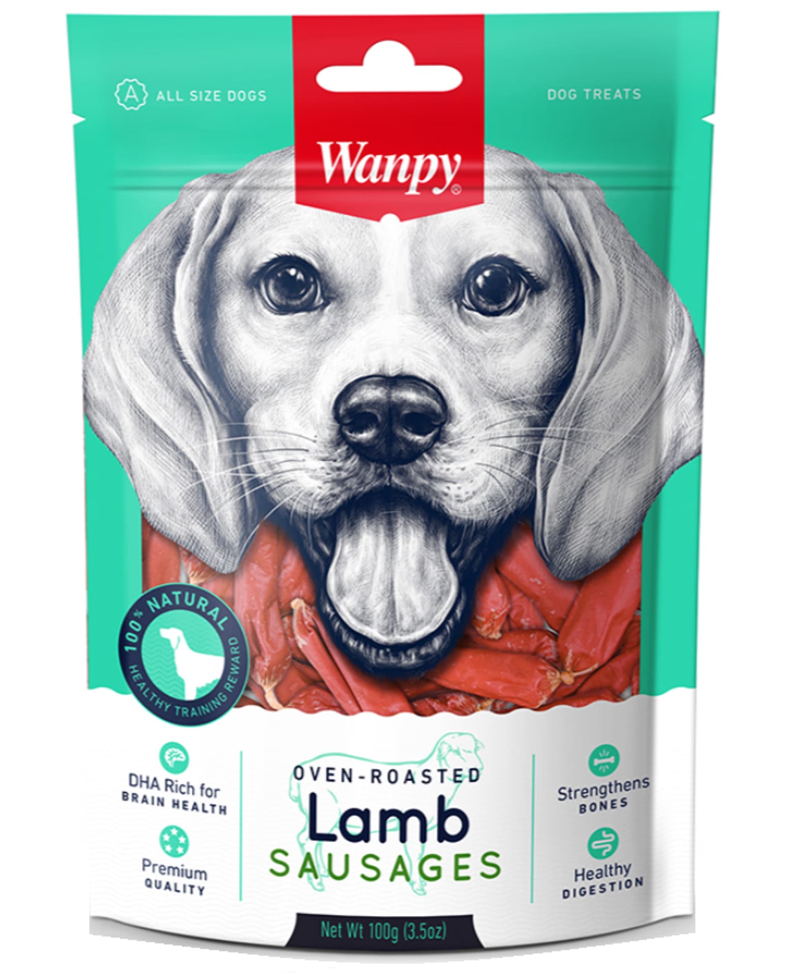 

WANPY LAMB SAUSAGES 100g
